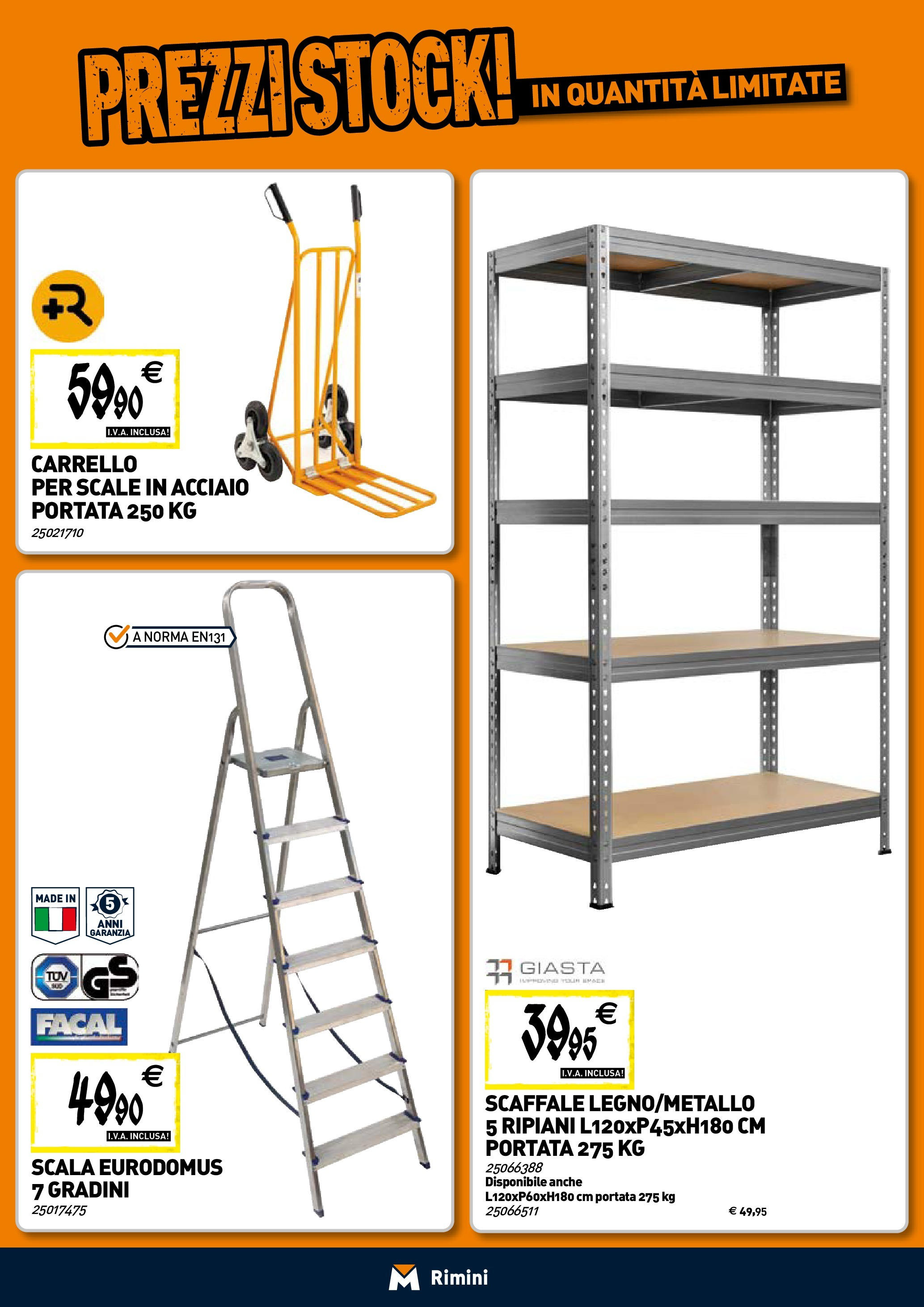 TECNOMAT - Straordinari prezzi stock! dal 23/04/2025 anteprima > nuovo offerte!⏳ | Pagina: 21 | Prodotti: Carrello, Scaffale, Scala Nuovo TECNOMAT - Straordinari prezzi stock! dal 23/04/2025 > offerte anteprima 🛍️ | Pagina: 21 | Prodotti: Carrello, Scaffale, Scala