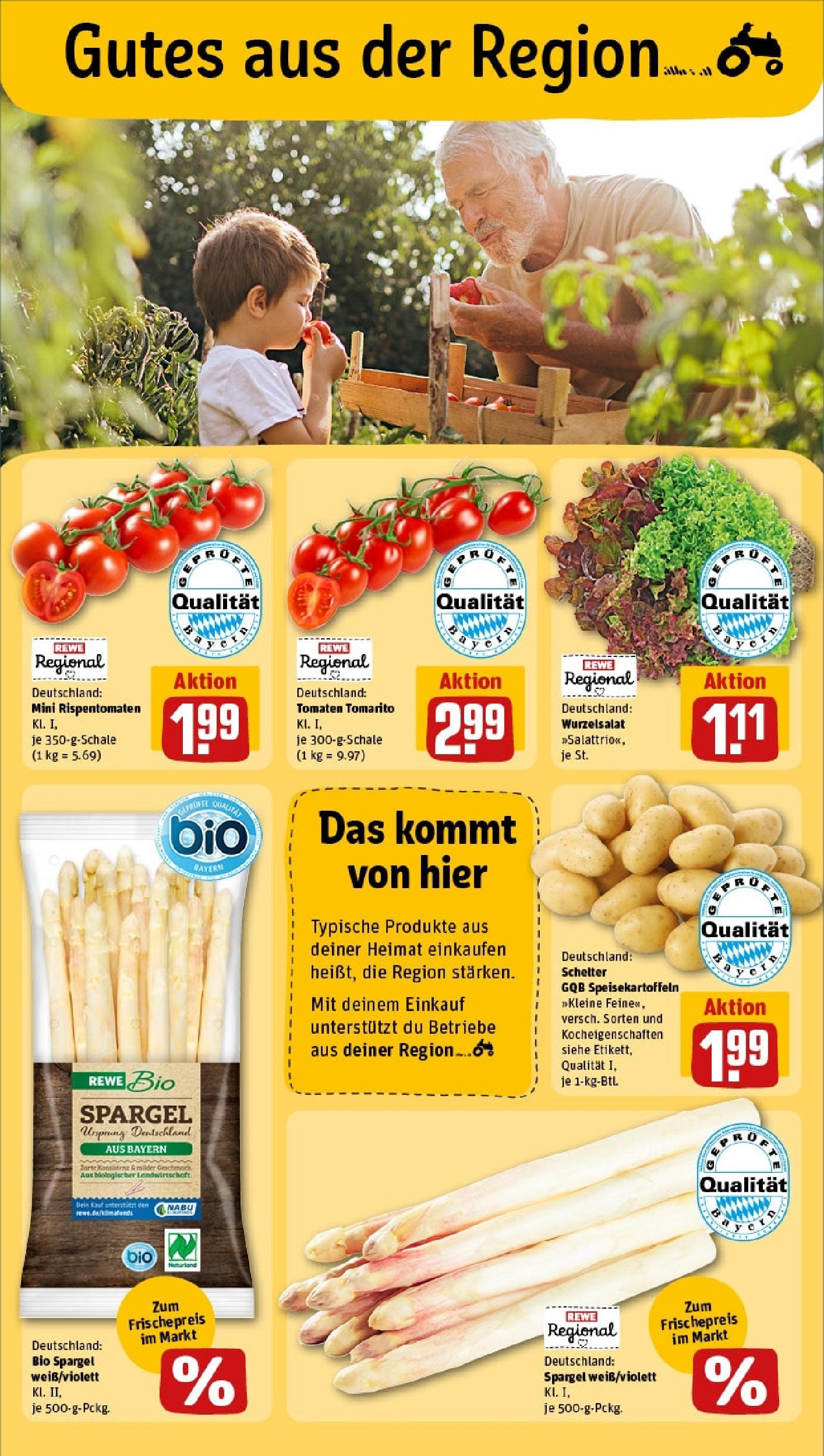 Rewe - Rewe: Wochenangebote (ab 27.04.2025) zum Blättern » Angebote | Seite: 22 | Produkte: Tomaten, Spargel Rewe - Rewe: Wochenangebote (ab 27.04.2025) zum Blättern » Angebote | Seite: 22 | Produkte: Tomaten, Spargel