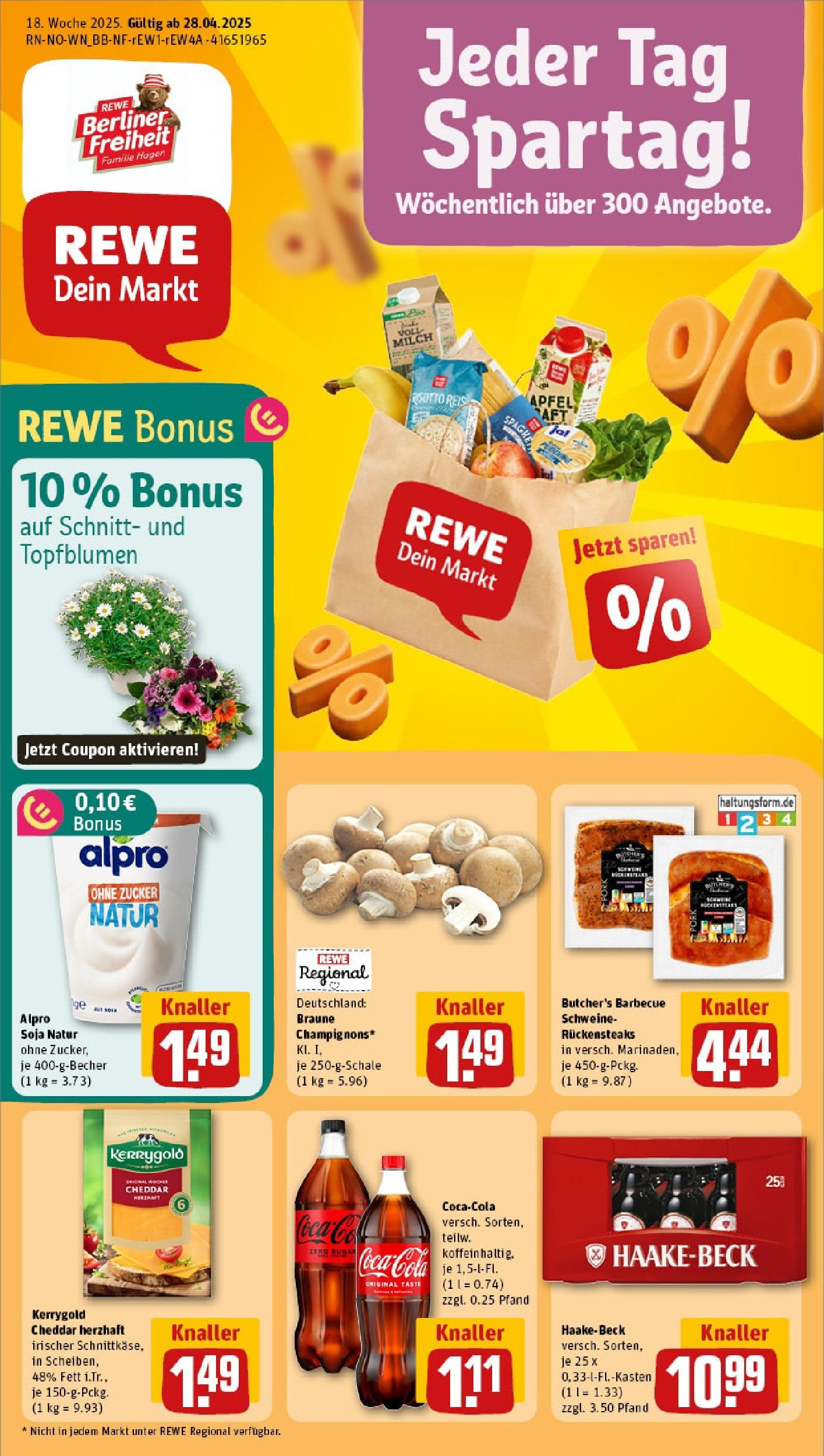 REWE Prospekt ab 27.04.2025 nächste Woche - Rewe: Wochenangebote