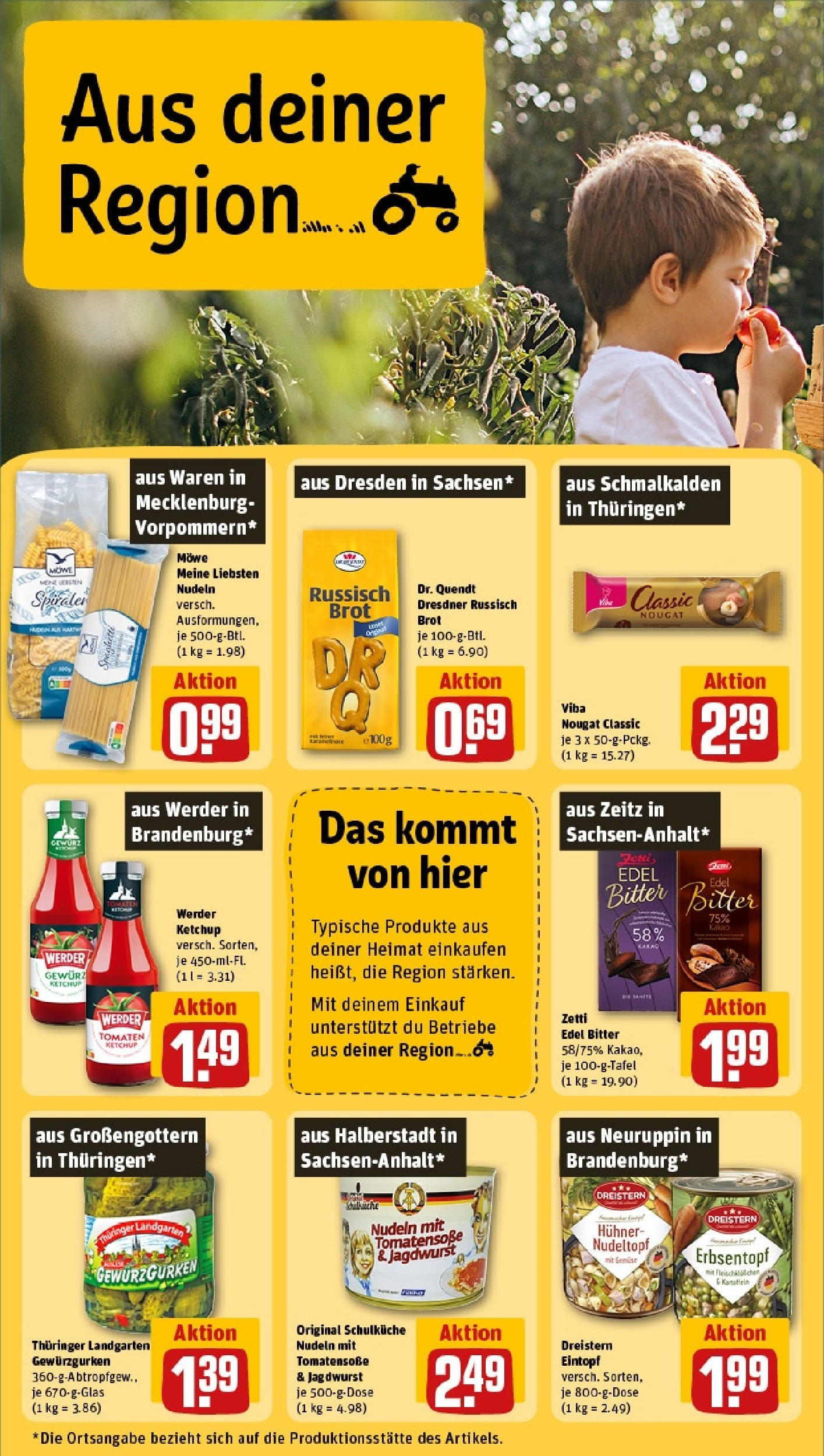 Rewe - Rewe: Wochenangebote (ab 27.04.2025) zum Blättern » Angebote | Seite: 22 | Produkte: Tomaten, Brot, Nudeln, Ketchup Rewe - Rewe: Wochenangebote (ab 27.04.2025) zum Blättern » Angebote | Seite: 22 | Produkte: Tomaten, Brot, Nudeln, Ketchup