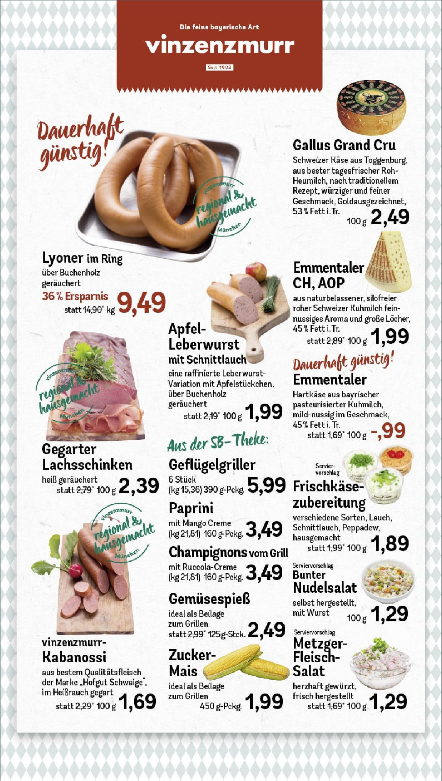 Rewe - Rewe: Wochenangebote (ab 27.04.2025) zum Blättern » Angebote | Seite: 9 | Produkte: Theke, Champignons, Zucker, Wurst Rewe - Rewe: Wochenangebote (ab 27.04.2025) zum Blättern » Angebote | Seite: 9 | Produkte: Theke, Champignons, Zucker, Wurst