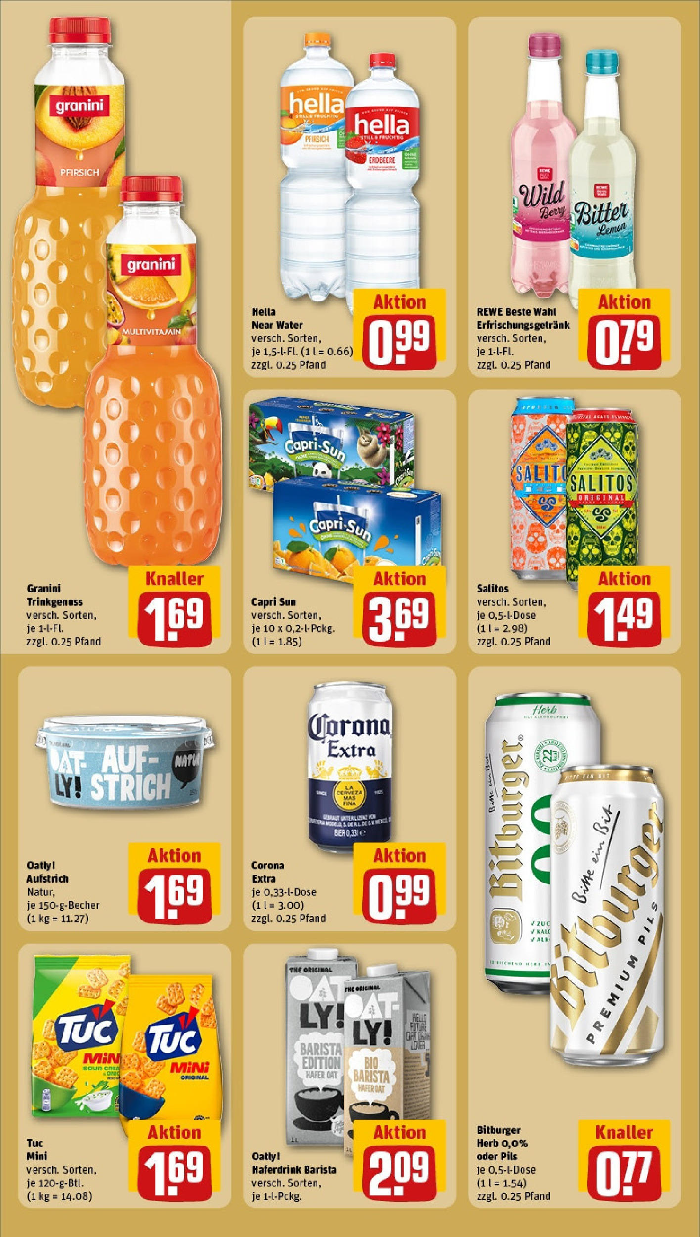Rewe - Rewe: Wochenangebote (ab 27.04.2025) zum Blättern » Angebote | Seite: 18 | Produkte: Bitburger, Capri sun, Bier, Pfirsich