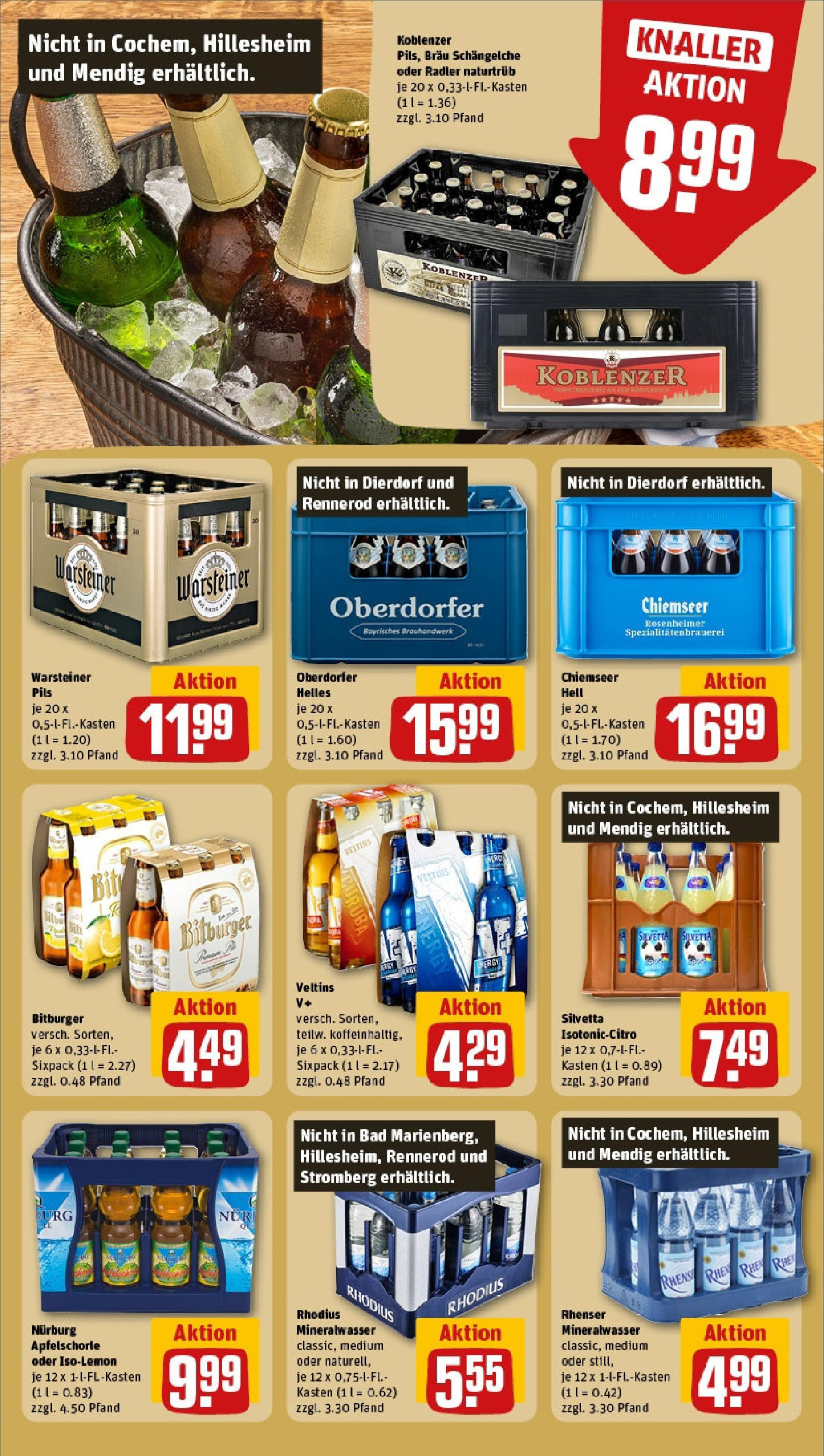 Rewe - Rewe: Wochenangebote (ab 27.04.2025) zum Blättern » Angebote | Seite: 19 | Produkte: Bitburger, Mineralwasser, Apple, Veltins