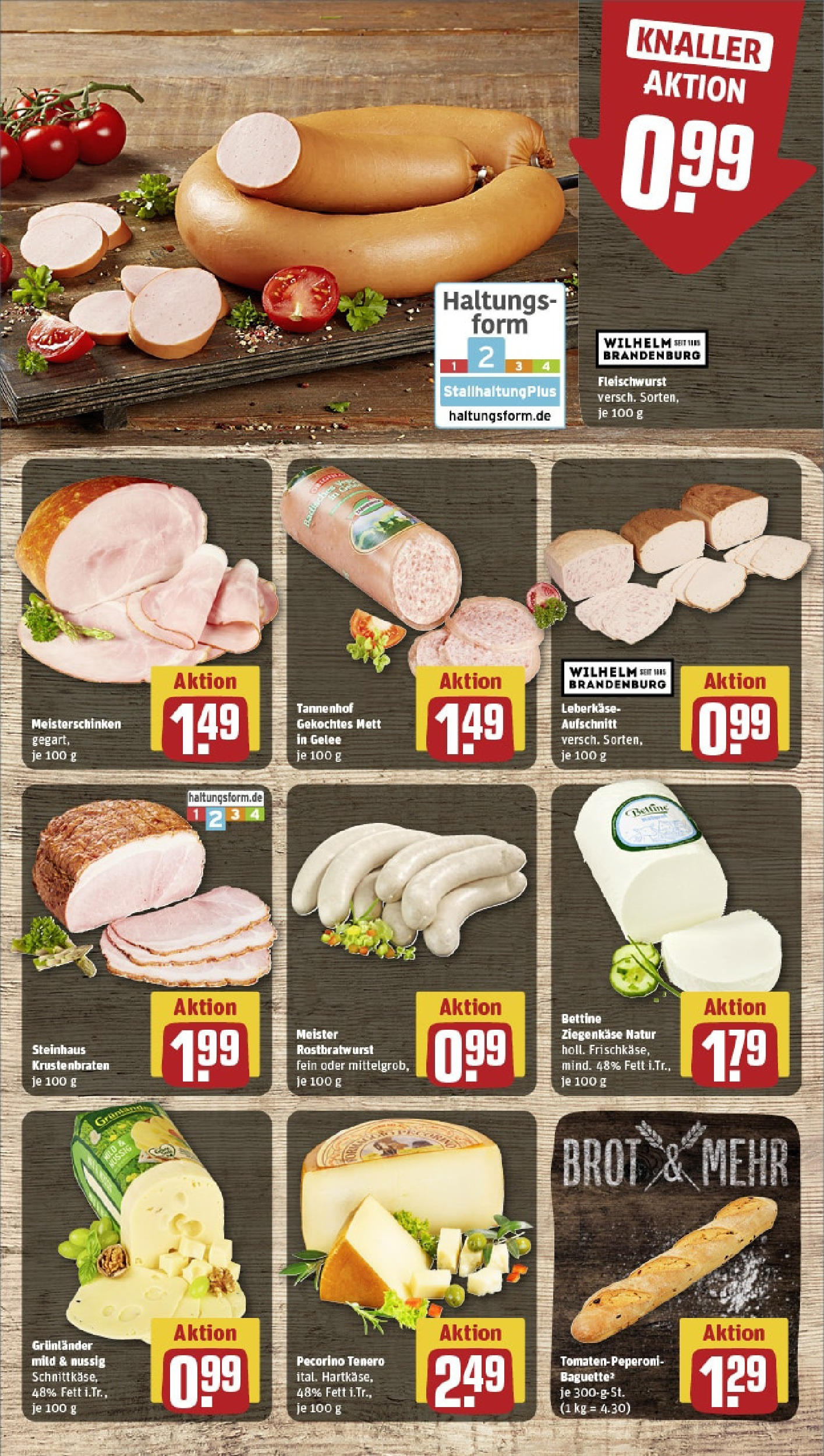 Rewe - Rewe: Wochenangebote (ab 27.04.2025) zum Blättern » Angebote | Seite: 9 | Produkte: Ziegenkäse, Baguette, Krustenbraten, Grunlander Rewe - Rewe: Wochenangebote (ab 27.04.2025) zum Blättern » Angebote | Seite: 9 | Produkte: Ziegenkäse, Baguette, Krustenbraten, Grunlander