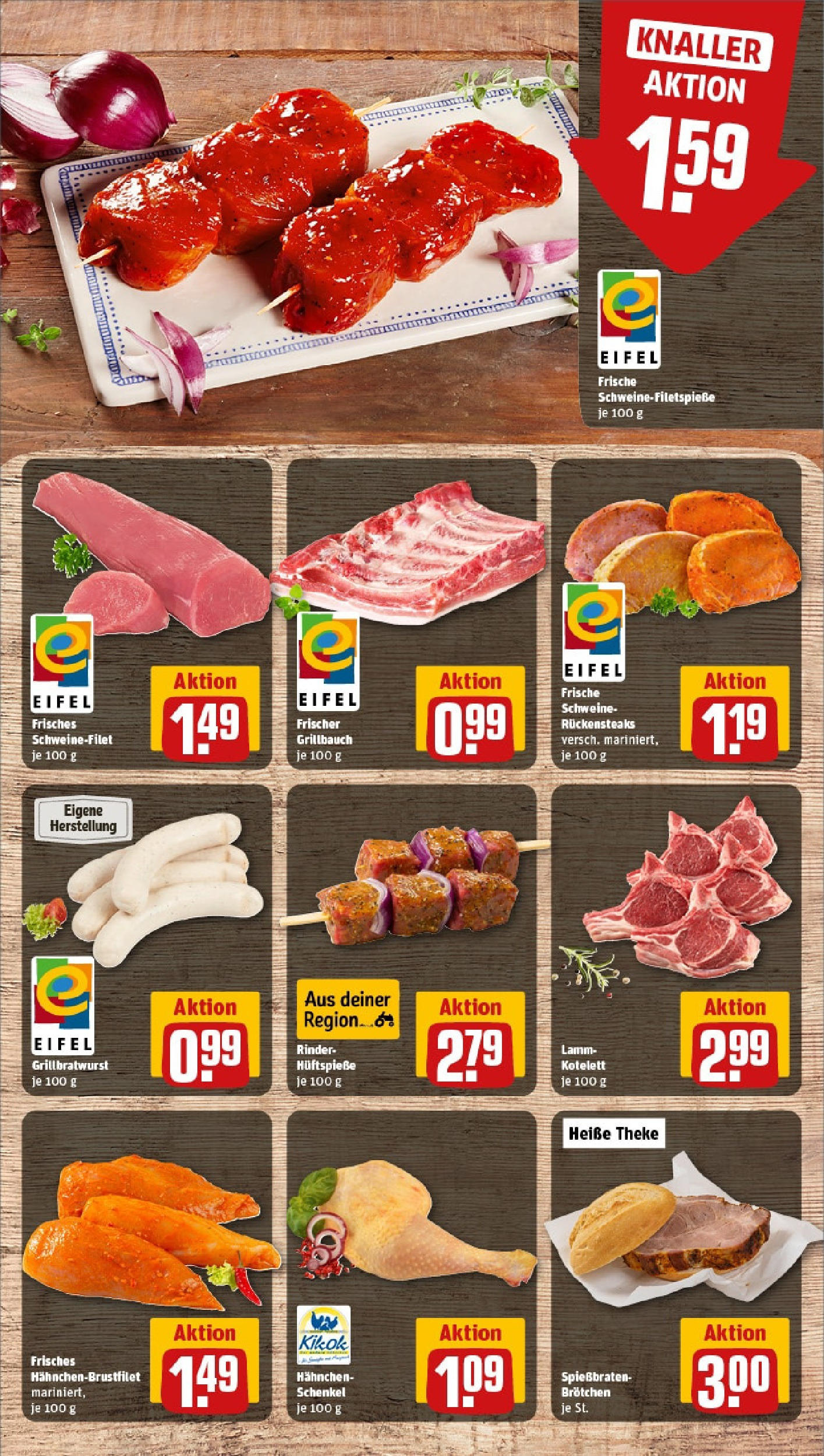 Rewe - Rewe: Wochenangebote (ab 27.04.2025) zum Blättern » Angebote | Seite: 8 | Produkte: Hahnchen, Theke, Schweinefilet Rewe - Rewe: Wochenangebote (ab 27.04.2025) zum Blättern » Angebote | Seite: 8 | Produkte: Hahnchen, Theke, Schweinefilet