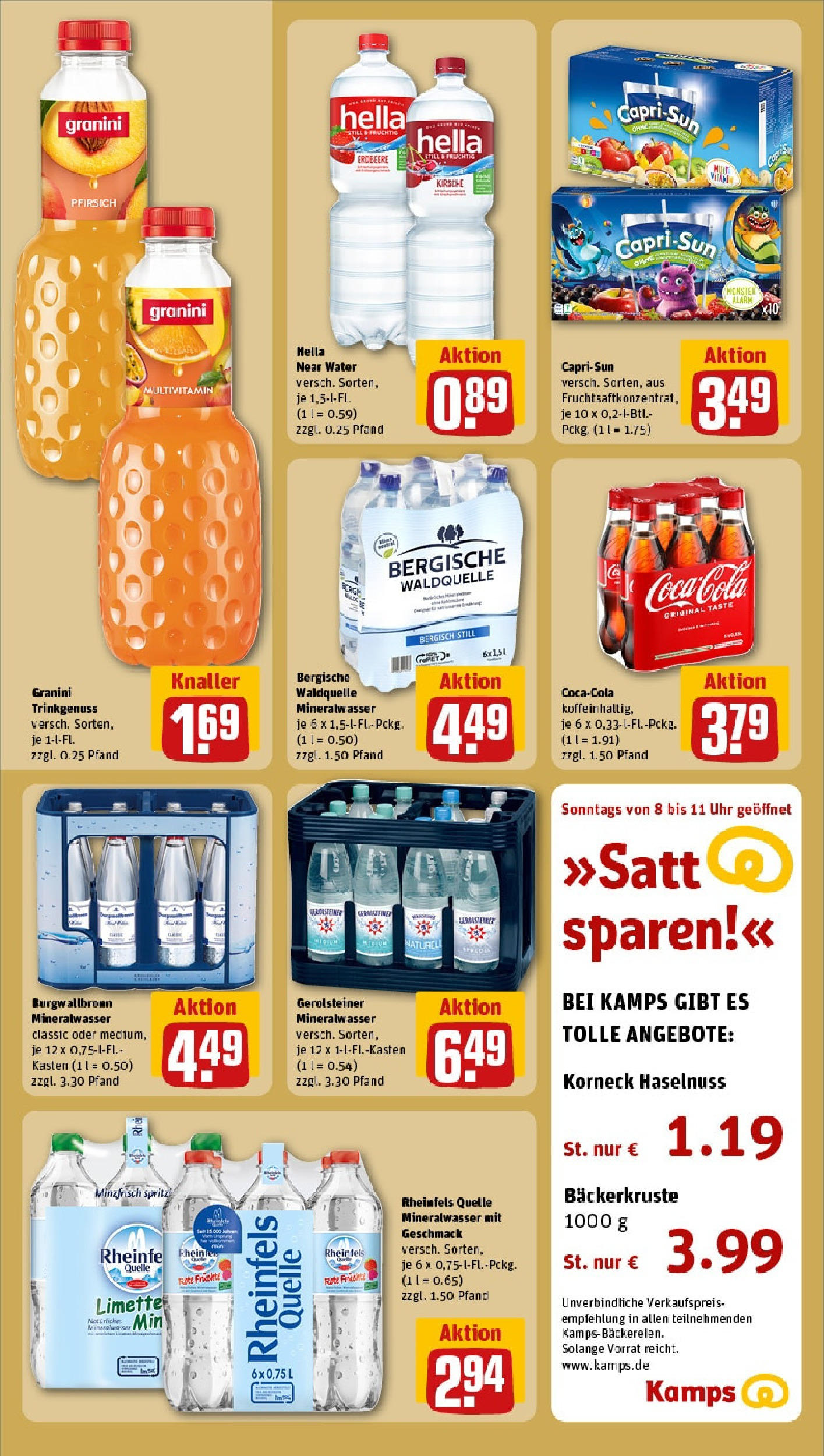 Rewe - Rewe: Wochenangebote (ab 27.04.2025) zum Blättern » Angebote | Seite: 18 | Produkte: Cola, Mineralwasser, Pfirsich, Gerolsteiner Rewe - Rewe: Wochenangebote (ab 27.04.2025) zum Blättern » Angebote | Seite: 18 | Produkte: Cola, Mineralwasser, Pfirsich, Gerolsteiner