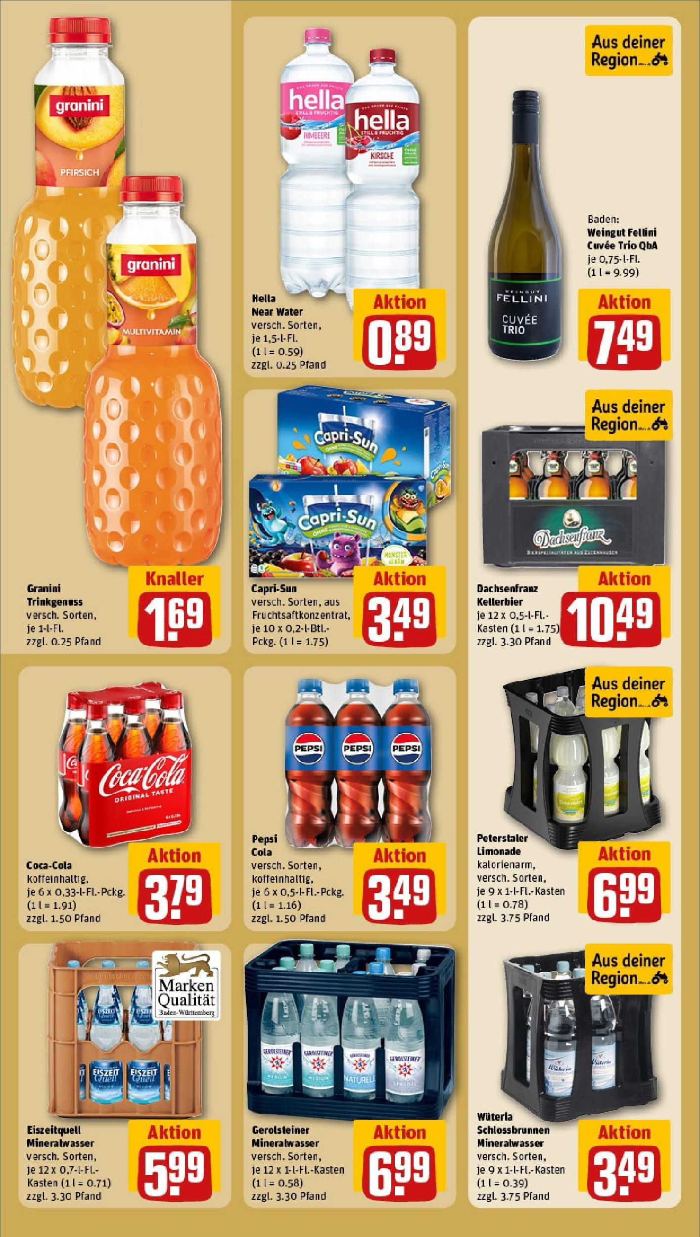Rewe - Rewe: Wochenangebote (ab 27.04.2025) zum Blättern » Angebote | Seite: 20 | Produkte: Cola, Mineralwasser, Pfirsich, Gerolsteiner Rewe - Rewe: Wochenangebote (ab 27.04.2025) zum Blättern » Angebote | Seite: 20 | Produkte: Cola, Mineralwasser, Pfirsich, Gerolsteiner