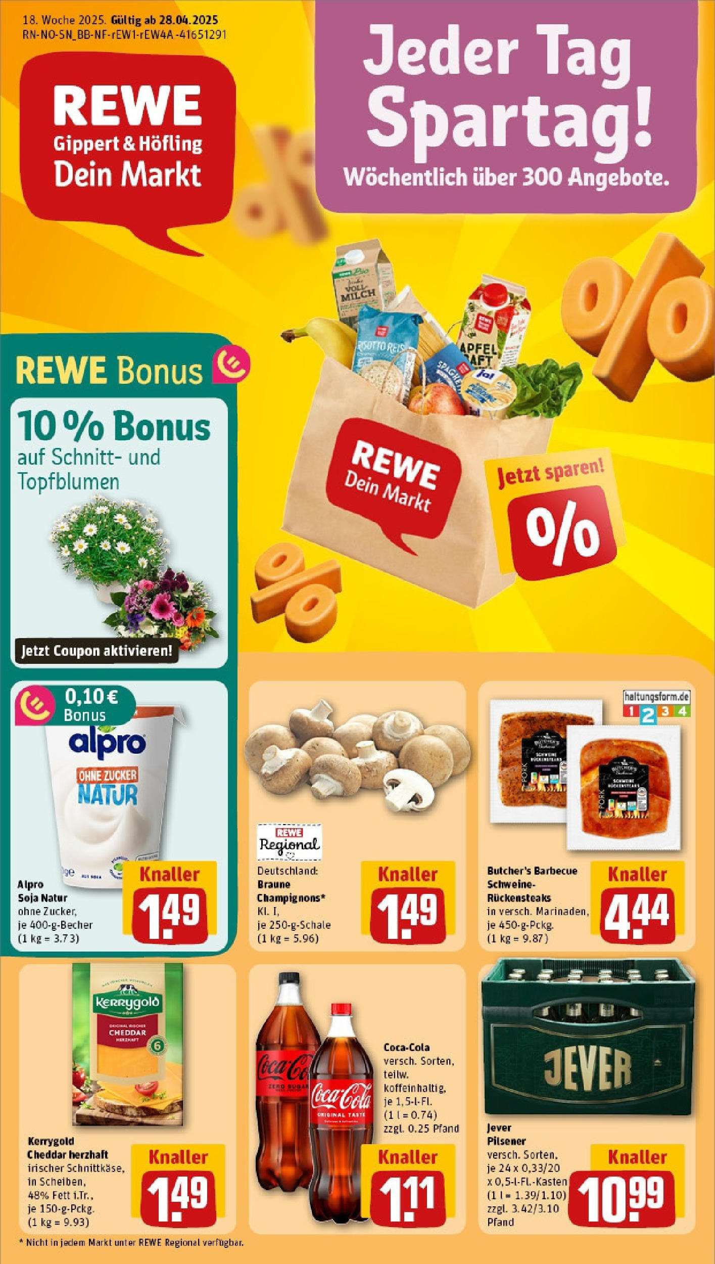Rewe - Rewe: Wochenangebote (ab 27.04.2025) zum Blättern » Angebote | Seite: 1 | Produkte: Äpfel, Champignons, Zucker, Jever Rewe - Rewe: Wochenangebote (ab 27.04.2025) zum Blättern » Angebote | Seite: 1 | Produkte: Äpfel, Champignons, Zucker, Jever