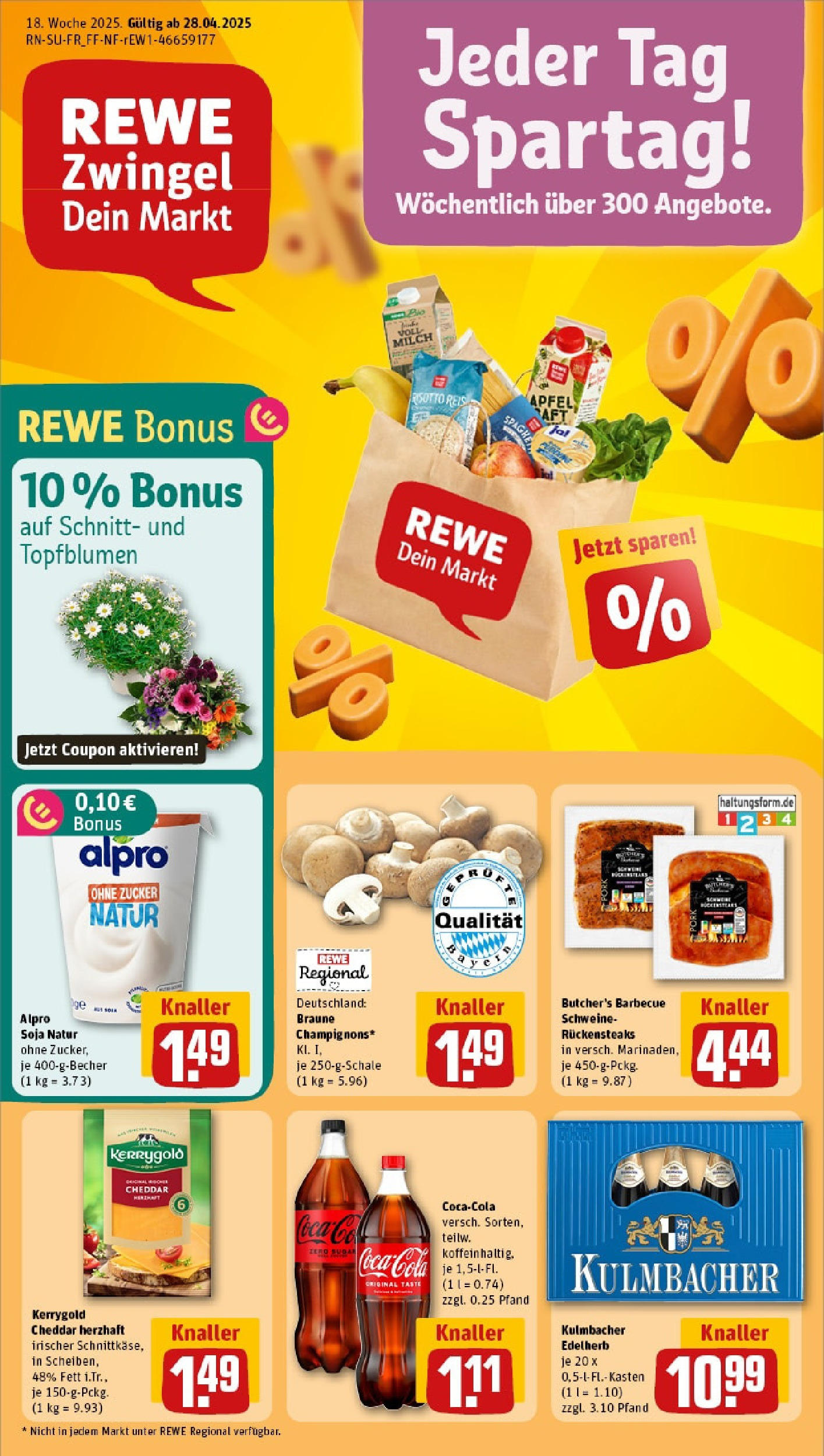 Rewe - Rewe: Wochenangebote (ab 27.04.2025) zum Blättern » Angebote | Seite: 1 | Produkte: Coca cola, Cola, Zucker, Reis Rewe - Rewe: Wochenangebote (ab 27.04.2025) zum Blättern » Angebote | Seite: 1 | Produkte: Coca cola, Cola, Zucker, Reis