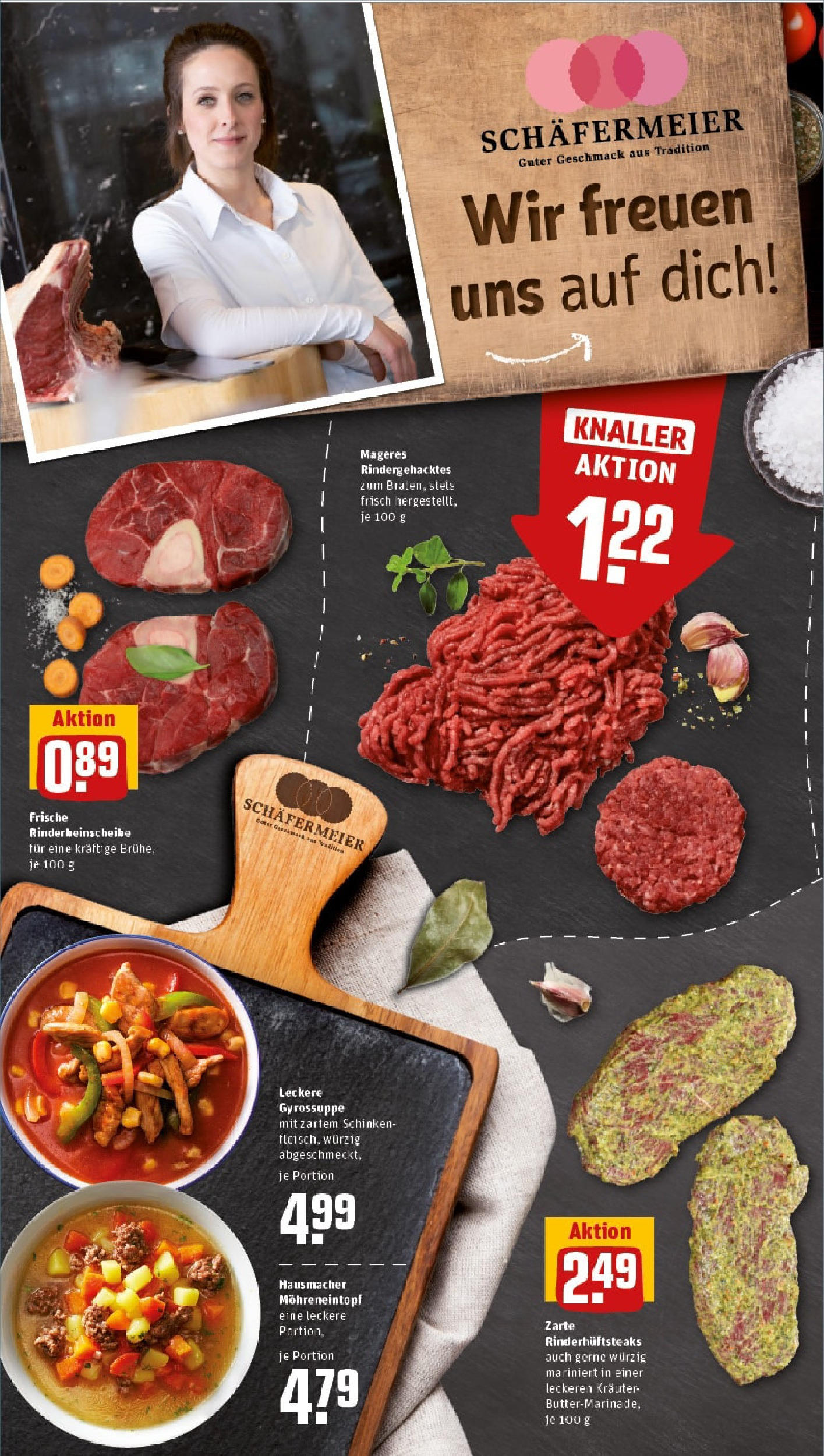 Rewe - Rewe: Wochenangebote (ab 27.04.2025) zum Blättern » Angebote | Seite: 6 | Produkte: Schinken, Steak Rewe - Rewe: Wochenangebote (ab 27.04.2025) zum Blättern » Angebote | Seite: 6 | Produkte: Schinken, Steak