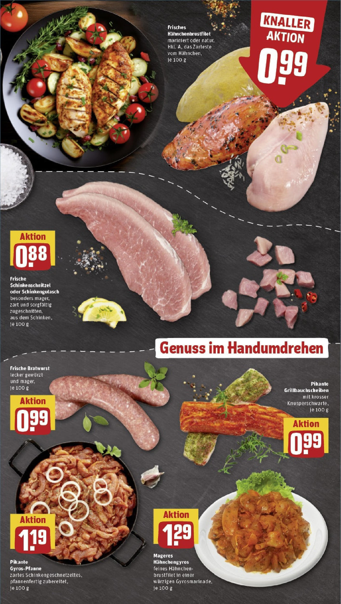 Rewe - Rewe: Wochenangebote (ab 27.04.2025) zum Blättern » Angebote | Seite: 7 | Produkte: Hahnchen, Bratwurst, Gyros Rewe - Rewe: Wochenangebote (ab 27.04.2025) zum Blättern » Angebote | Seite: 7 | Produkte: Hahnchen, Bratwurst, Gyros