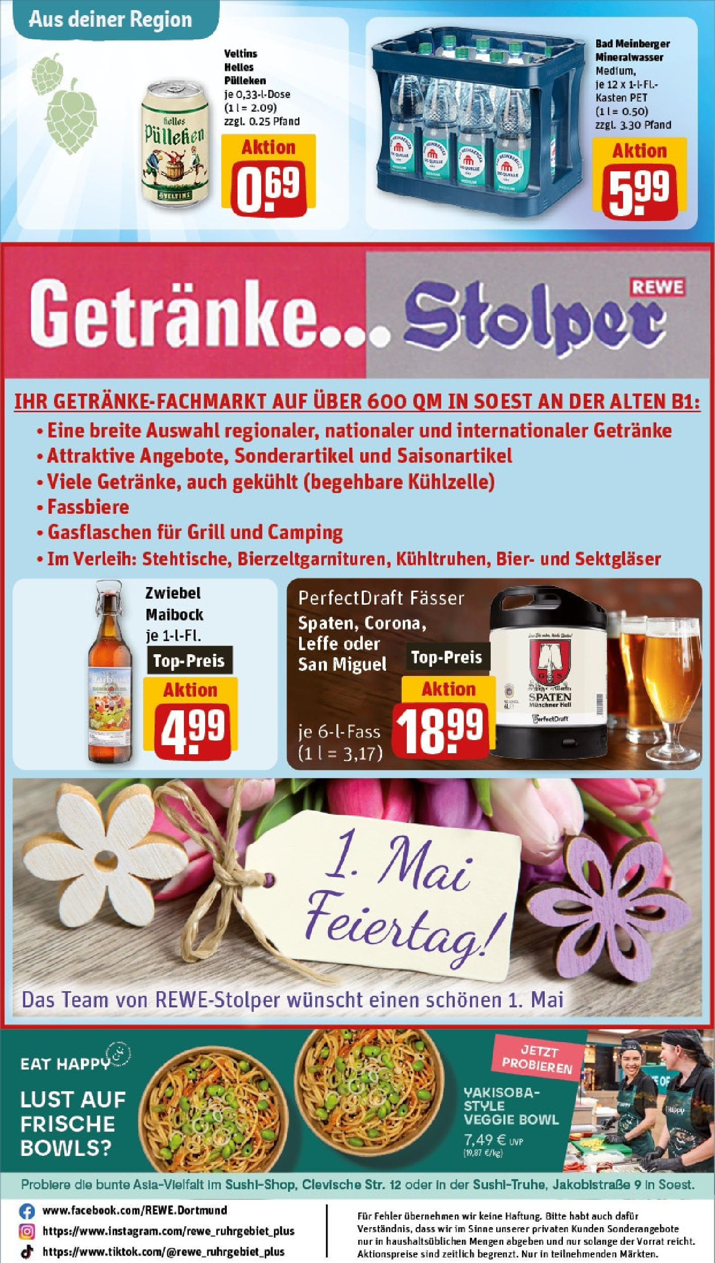 Rewe - Rewe: Wochenangebote (ab 27.04.2025) zum Blättern » Angebote | Seite: 32 | Produkte: Helles pulleken, Grill, Mineralwasser, Veltins Rewe - Rewe: Wochenangebote (ab 27.04.2025) zum Blättern » Angebote | Seite: 32 | Produkte: Helles pulleken, Grill, Mineralwasser, Veltins