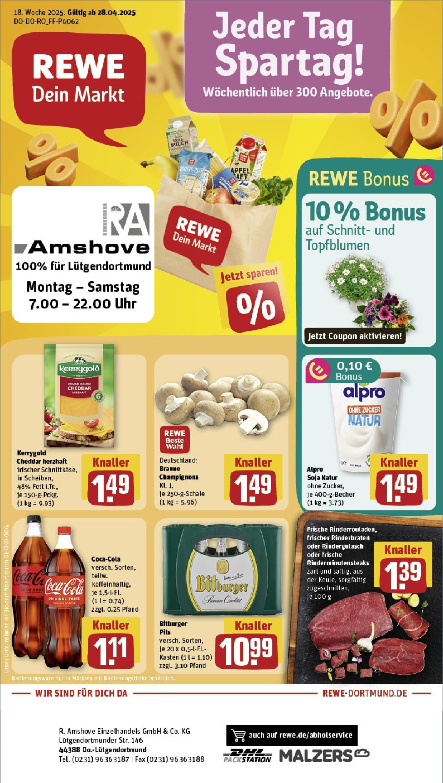Rewe - Rewe: Wochenangebote (ab 27.04.2025) zum Blättern » Angebote | Seite: 1 | Produkte: Coca cola, Theke, Pils, Uhr Rewe - Rewe: Wochenangebote (ab 27.04.2025) zum Blättern » Angebote | Seite: 1 | Produkte: Coca cola, Theke, Pils, Uhr