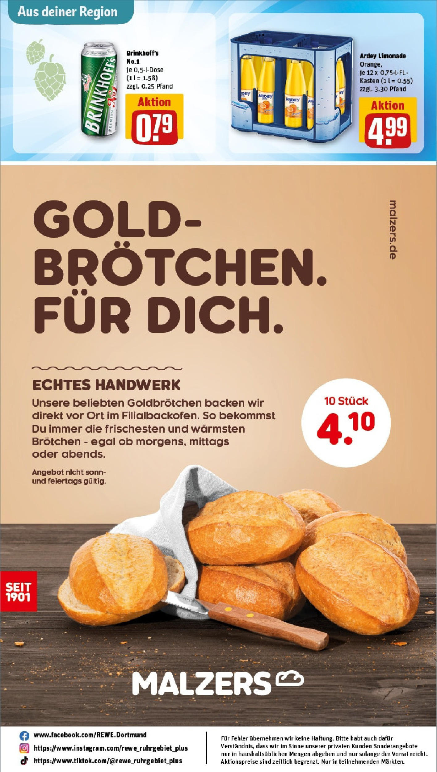 Rewe - Rewe: Wochenangebote (ab 27.04.2025) zum Blättern » Angebote | Seite: 33 | Produkte: Limonade Rewe - Rewe: Wochenangebote (ab 27.04.2025) zum Blättern » Angebote | Seite: 33 | Produkte: Limonade