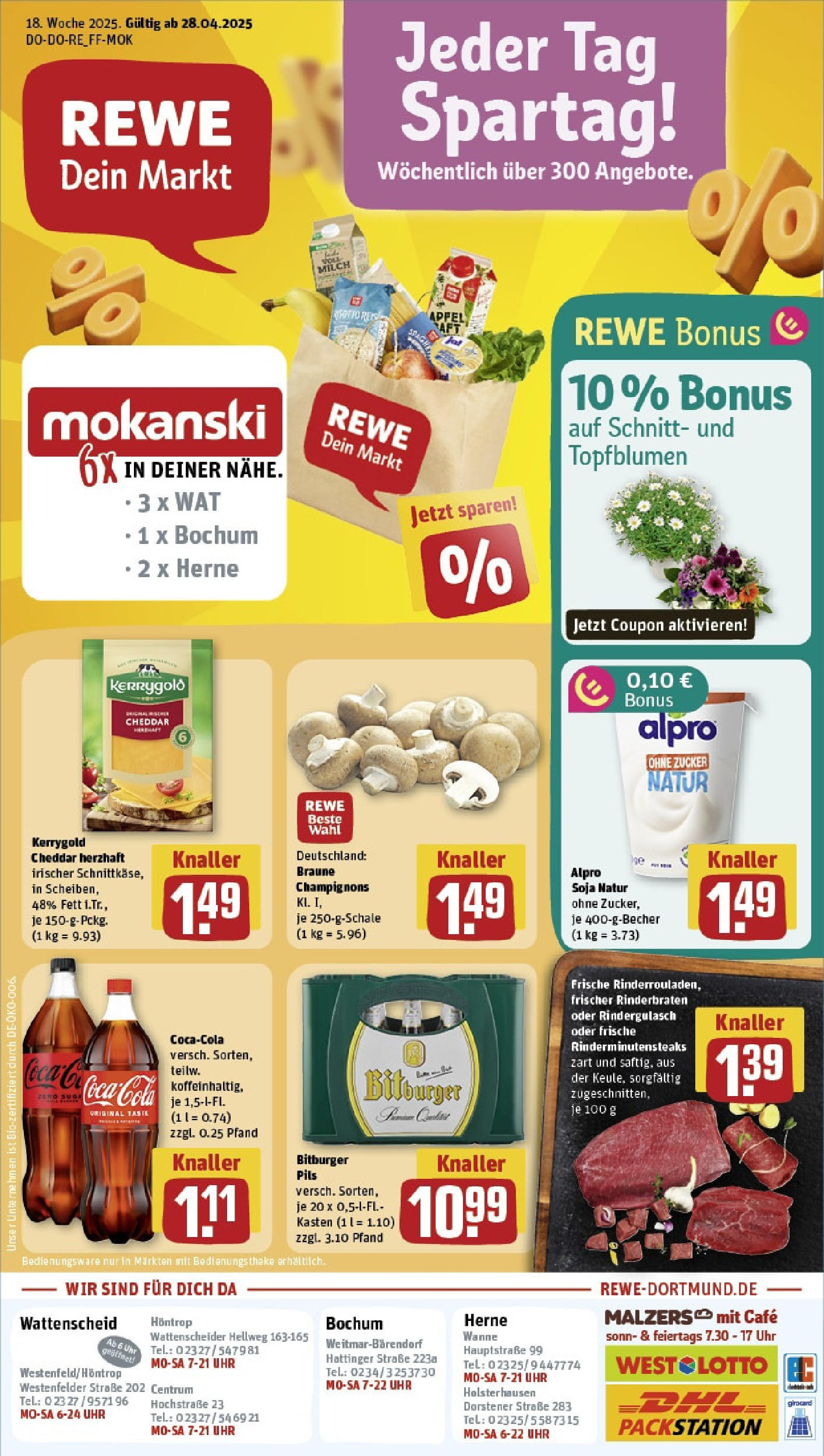 Rewe - Rewe: Wochenangebote (ab 27.04.2025) zum Blättern » Angebote | Seite: 2 | Produkte: Rinderbraten, Pils, Champignons, Zucker Rewe - Rewe: Wochenangebote (ab 27.04.2025) zum Blättern » Angebote | Seite: 2 | Produkte: Rinderbraten, Pils, Champignons, Zucker