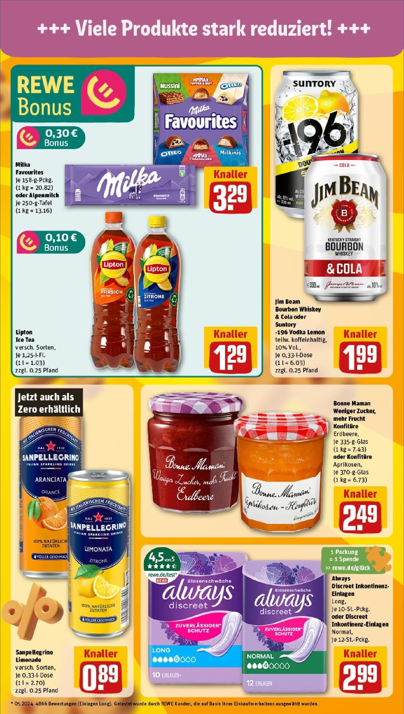 Rewe - Rewe: Wochenangebote (ab 27.04.2025) zum Blättern » Angebote | Seite: 7 | Produkte: Jim beam, Pfirsich, Bourbon, Fruchtsaft Rewe - Rewe: Wochenangebote (ab 27.04.2025) zum Blättern » Angebote | Seite: 7 | Produkte: Jim beam, Pfirsich, Bourbon, Fruchtsaft