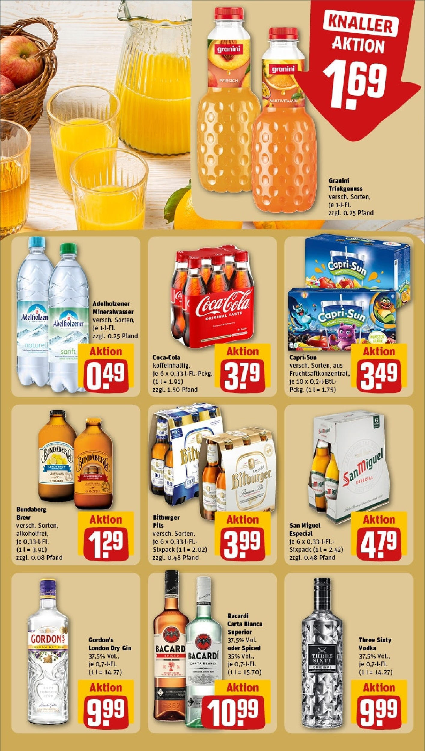 Rewe - Rewe: Wochenangebote (ab 27.04.2025) zum Blättern » Angebote | Seite: 20 | Produkte: Bitburger, Mineralwasser, Granini, Gin Rewe - Rewe: Wochenangebote (ab 27.04.2025) zum Blättern » Angebote | Seite: 20 | Produkte: Bitburger, Mineralwasser, Granini, Gin