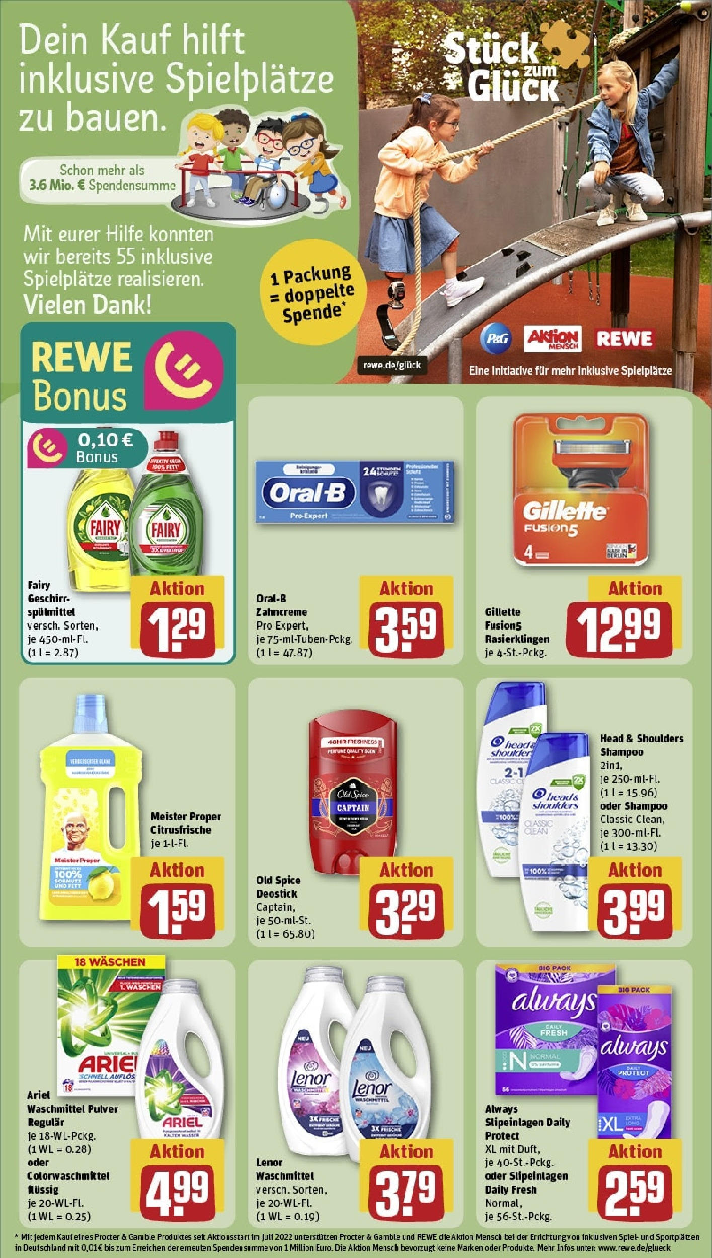 Rewe - Rewe: Wochenangebote (ab 27.04.2025) zum Blättern » Angebote | Seite: 23 | Produkte: Spiel, Lenor, Head & shoulders, Shampoo Rewe - Rewe: Wochenangebote (ab 27.04.2025) zum Blättern » Angebote | Seite: 23 | Produkte: Spiel, Lenor, Head & shoulders, Shampoo
