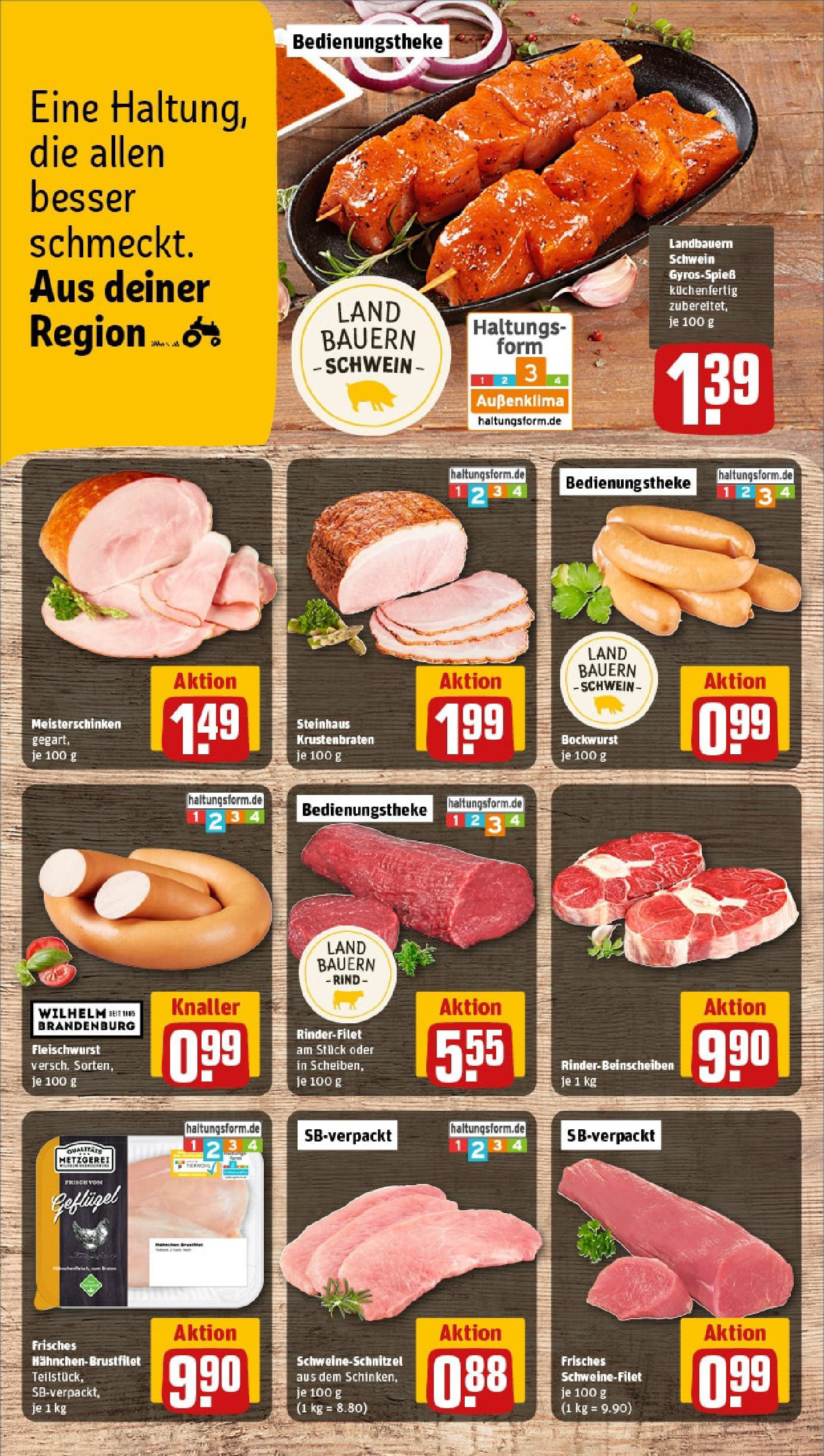 Rewe - Rewe: Wochenangebote (ab 27.04.2025) zum Blättern » Angebote | Seite: 10 | Produkte: Bockwurst, Rinderfilet, Krustenbraten, Schweinefilet Rewe - Rewe: Wochenangebote (ab 27.04.2025) zum Blättern » Angebote | Seite: 10 | Produkte: Bockwurst, Rinderfilet, Krustenbraten, Schweinefilet