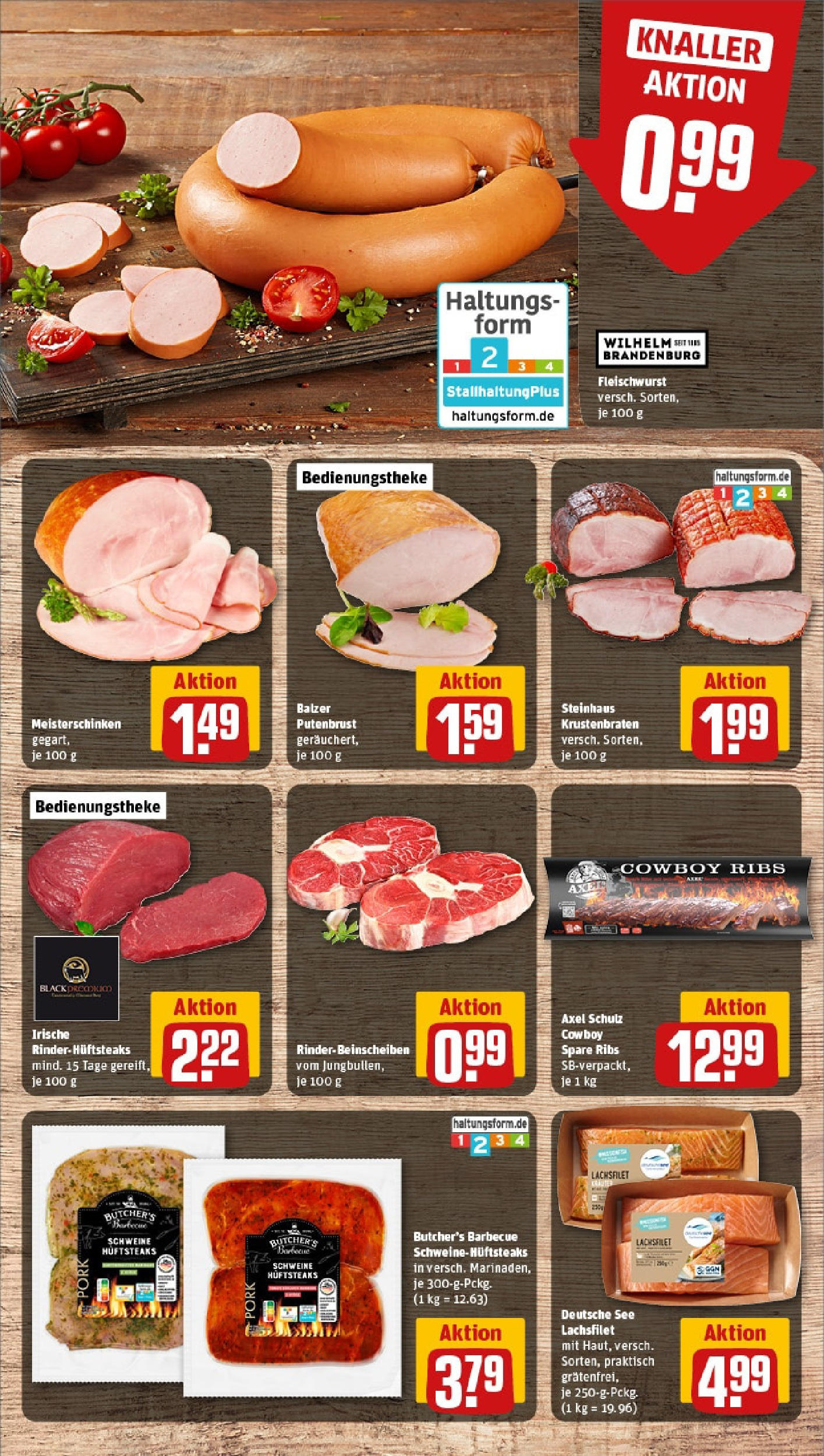 Rewe - Rewe: Wochenangebote (ab 27.04.2025) zum Blättern » Angebote | Seite: 8 | Produkte: Spare ribs, Krustenbraten, Steak