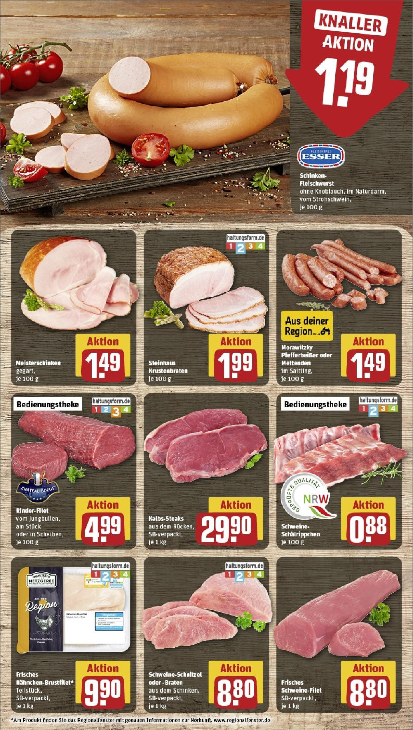 Rewe - Rewe: Wochenangebote (ab 27.04.2025) zum Blättern » Angebote | Seite: 8 | Produkte: Rinderfilet, Krustenbraten, Schinken, Morawitzky