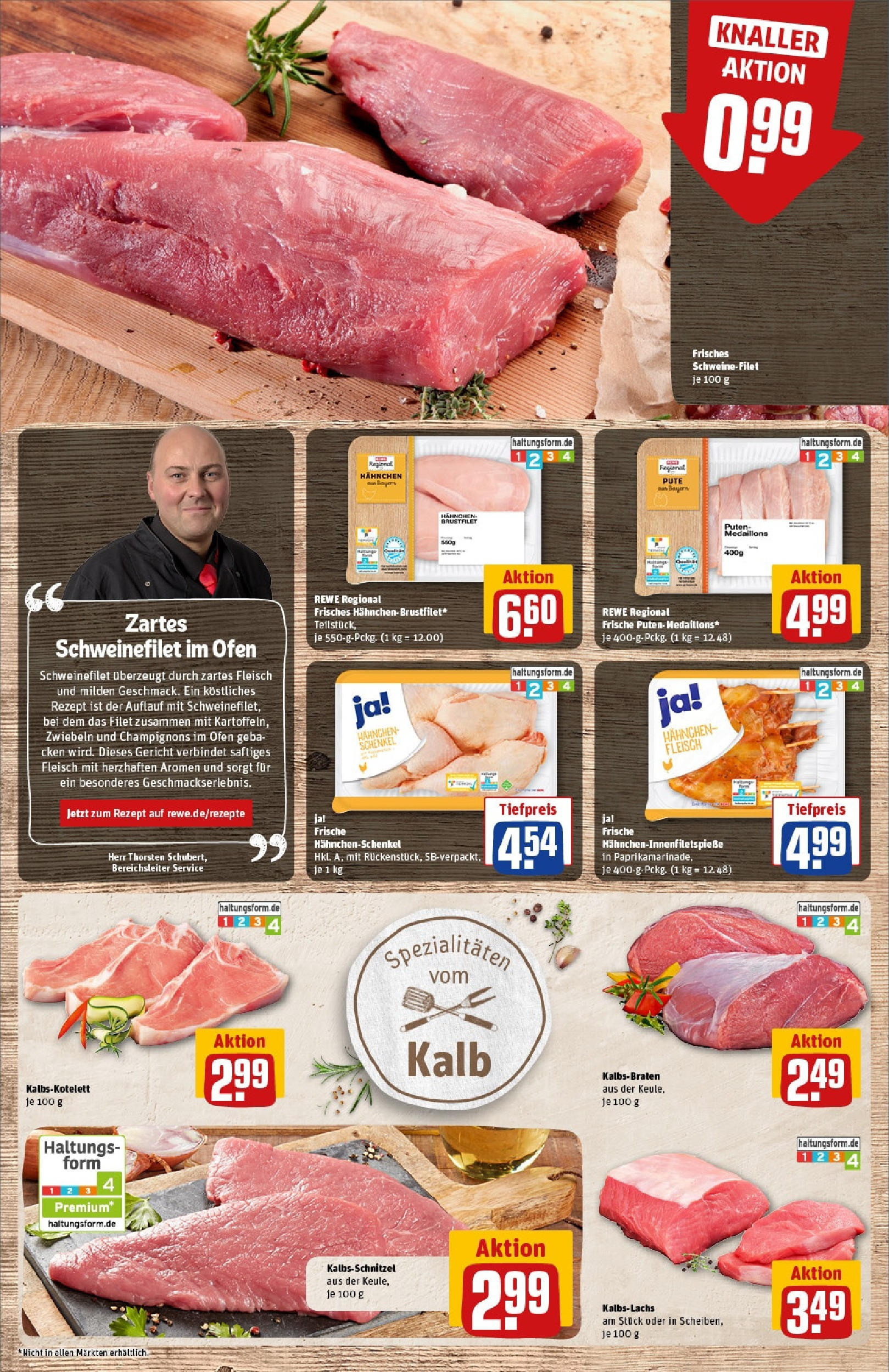 Rewe - Rewe: Wochenangebote (ab 27.04.2025) zum Blättern » Angebote | Seite: 8 | Produkte: Ofen, Schweinefilet, Zwiebeln, Fleisch