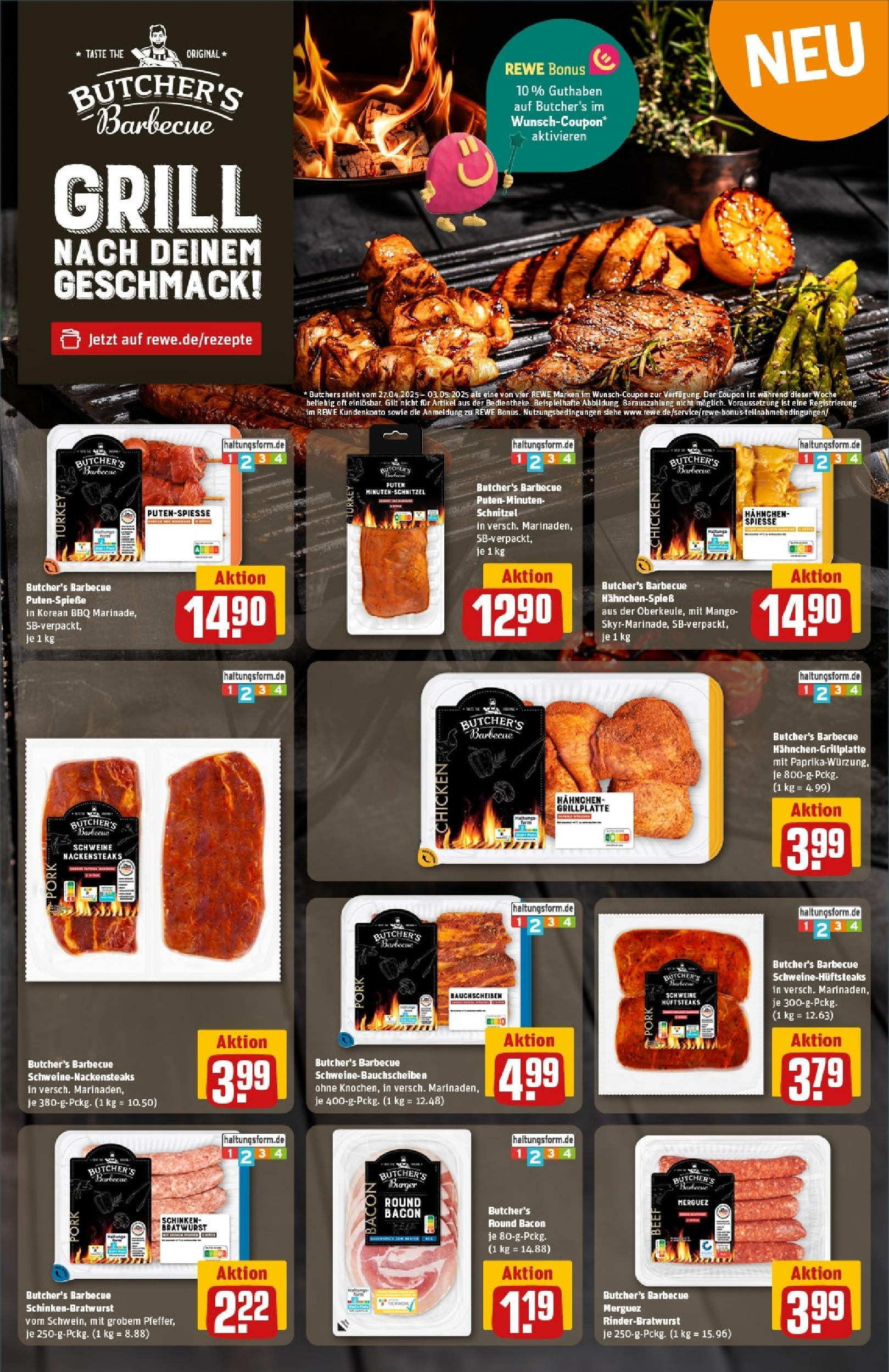 Rewe - Rewe: Wochenangebote (ab 27.04.2025) zum Blättern » Angebote | Seite: 29 | Produkte: Hahnchen, Burger, Spieße, Mango Rewe - Rewe: Wochenangebote (ab 27.04.2025) zum Blättern » Angebote | Seite: 29 | Produkte: Hahnchen, Burger, Spieße, Mango