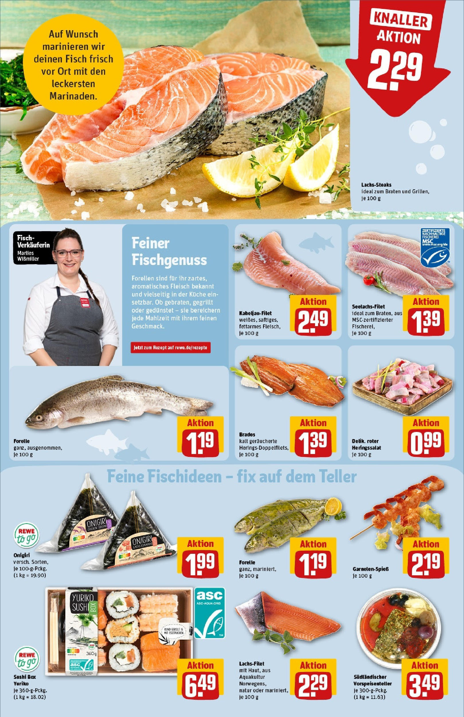 Rewe - Rewe: Wochenangebote (ab 27.04.2025) zum Blättern » Angebote | Seite: 14 | Produkte: Box, Fisch, Lachs, Fleisch