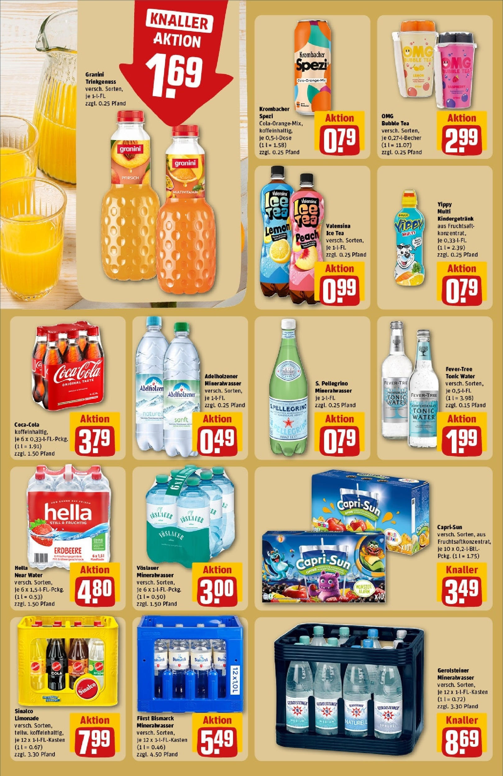 Rewe - Rewe: Wochenangebote (ab 27.04.2025) zum Blättern » Angebote | Seite: 26 | Produkte: Limonade, Mineralwasser, Granini, Fruchtsaft Rewe - Rewe: Wochenangebote (ab 27.04.2025) zum Blättern » Angebote | Seite: 26 | Produkte: Limonade, Mineralwasser, Granini, Fruchtsaft