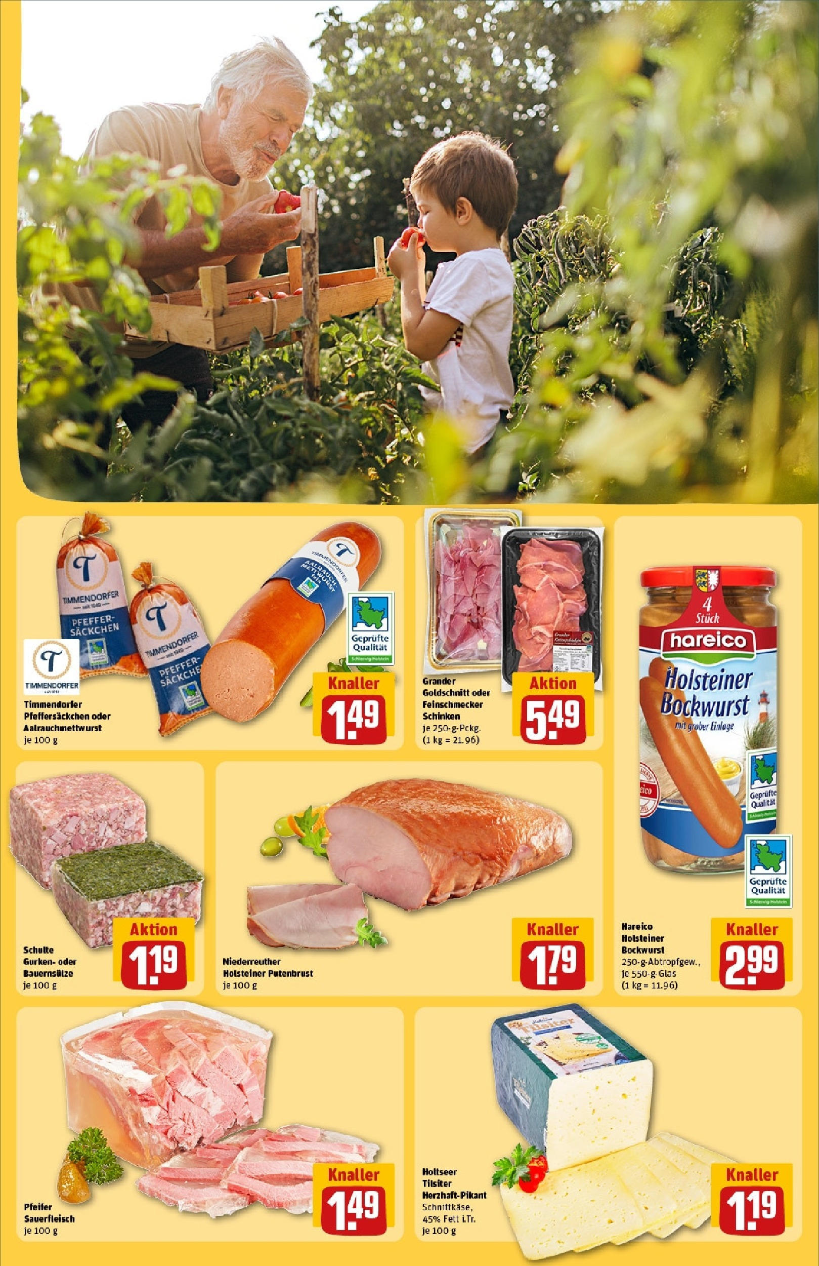 Rewe - Rewe: Wochenangebote (ab 27.04.2025) zum Blättern » Angebote | Seite: 33 | Produkte: Bockwurst, Pfeffer, Schinken, Gurken Rewe - Rewe: Wochenangebote (ab 27.04.2025) zum Blättern » Angebote | Seite: 33 | Produkte: Bockwurst, Pfeffer, Schinken, Gurken