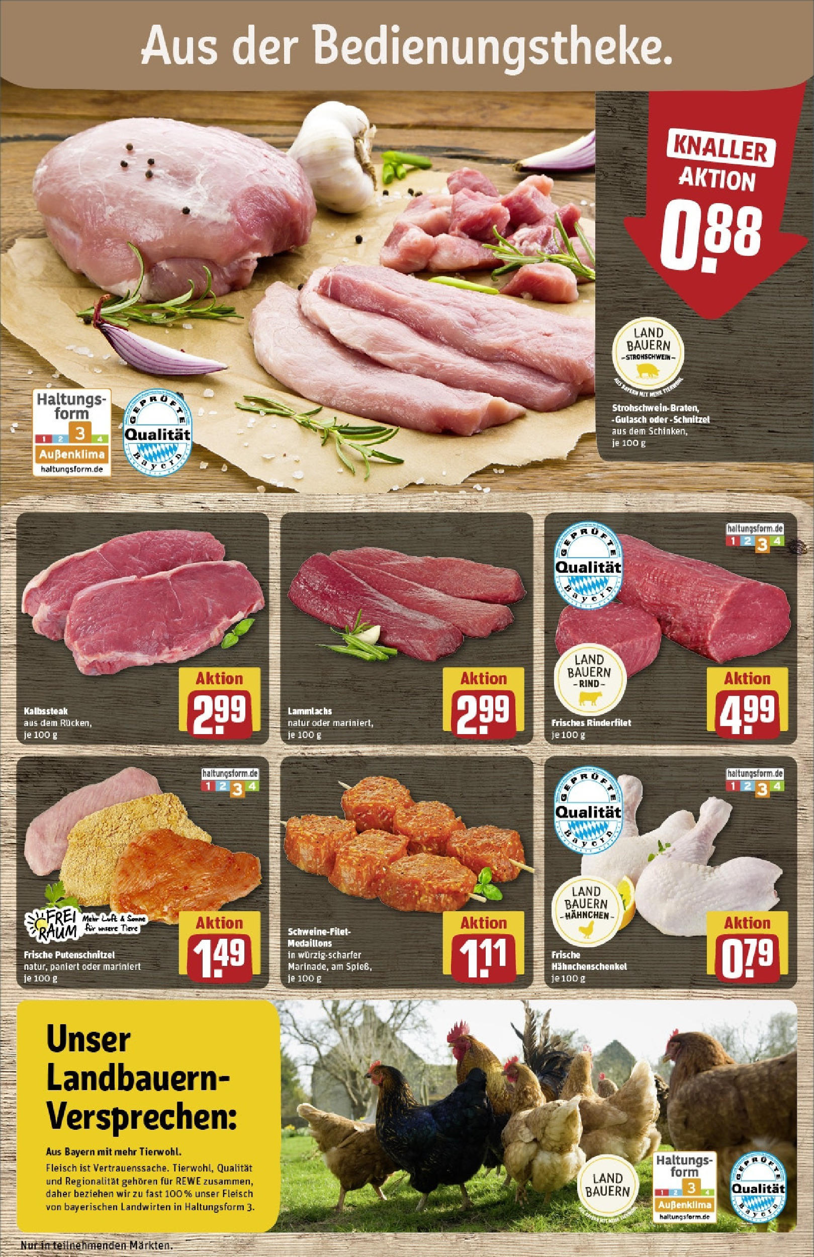 Rewe - Rewe: Wochenangebote (ab 27.04.2025) zum Blättern » Angebote | Seite: 10 | Produkte: Schnitzel, Gulasch, Putenschnitzel, Fleisch