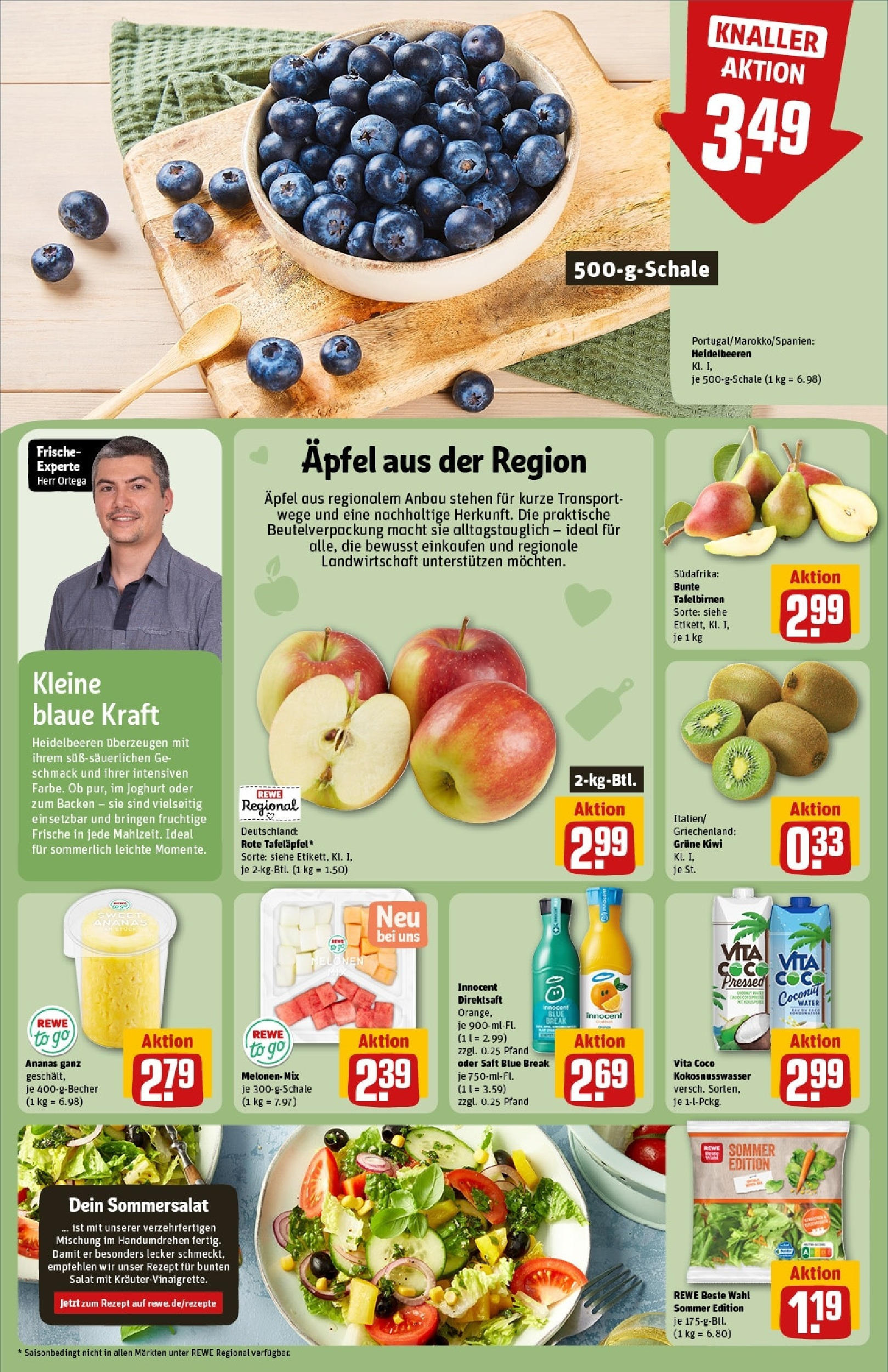 Rewe - Rewe: Wochenangebote (ab 27.04.2025) zum Blättern » Angebote | Seite: 6 | Produkte: Joghurt, Heidelbeeren, Saft, Kiwi Rewe - Rewe: Wochenangebote (ab 27.04.2025) zum Blättern » Angebote | Seite: 6 | Produkte: Joghurt, Heidelbeeren, Saft, Kiwi