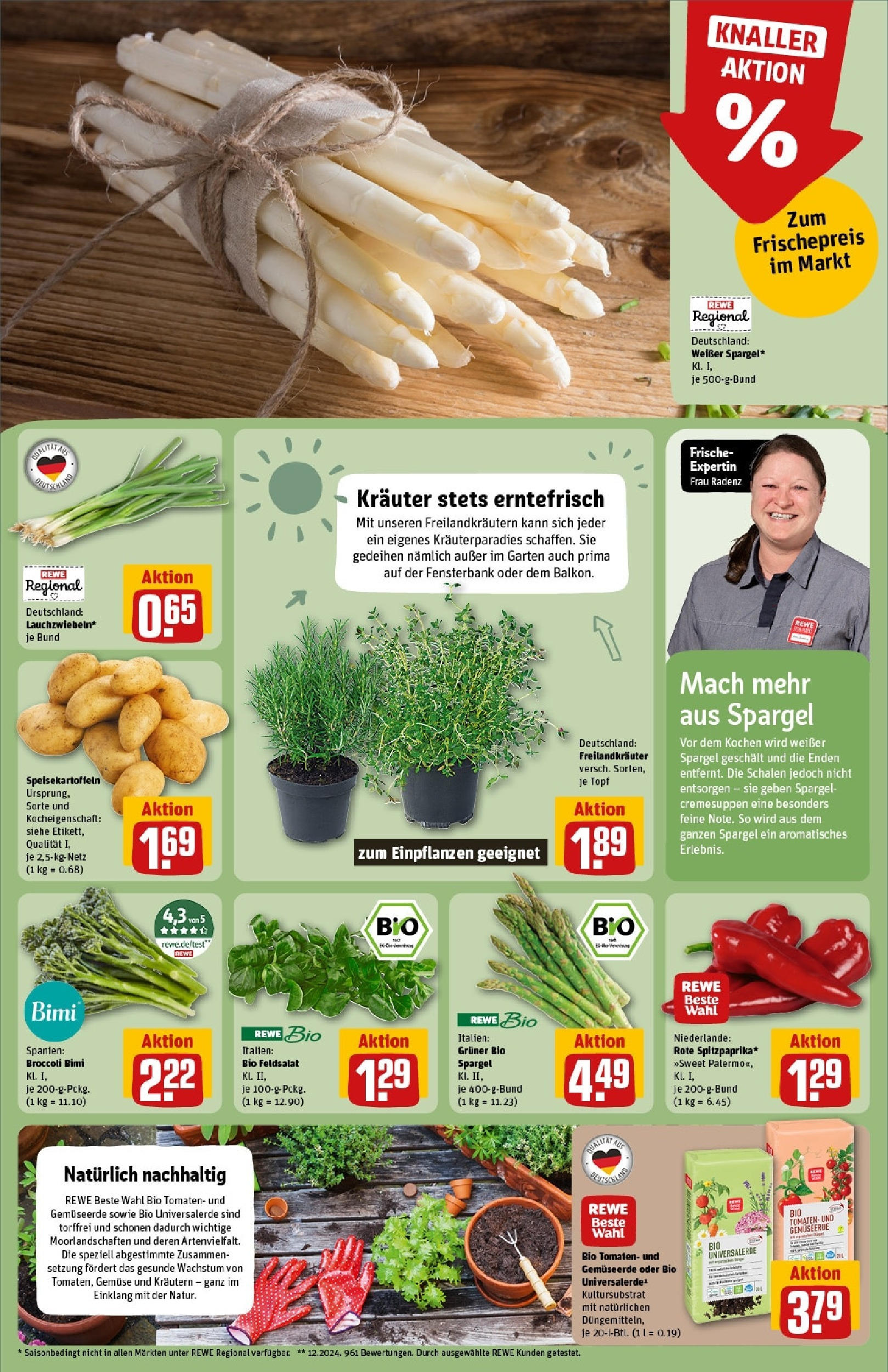 Rewe - Rewe: Wochenangebote (ab 27.04.2025) zum Blättern » Angebote | Seite: 7 | Produkte: Tomaten, Spargel, Gemüse Rewe - Rewe: Wochenangebote (ab 27.04.2025) zum Blättern » Angebote | Seite: 7 | Produkte: Tomaten, Spargel, Gemüse