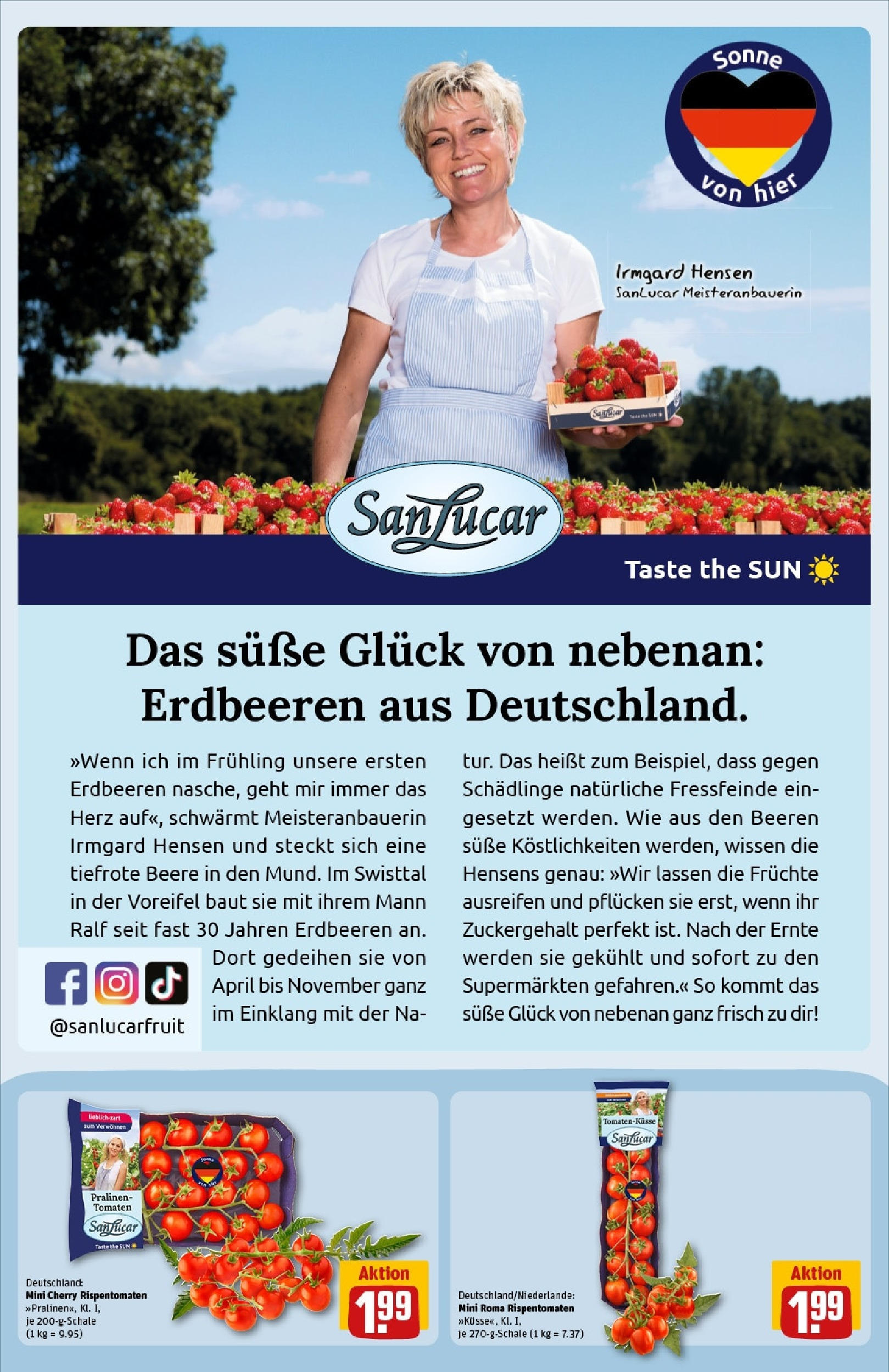 Rewe - Rewe: Wochenangebote (ab 27.04.2025) zum Blättern » Angebote | Seite: 9 | Produkte: Tomaten, Erdbeeren Rewe - Rewe: Wochenangebote (ab 27.04.2025) zum Blättern » Angebote | Seite: 9 | Produkte: Tomaten, Erdbeeren