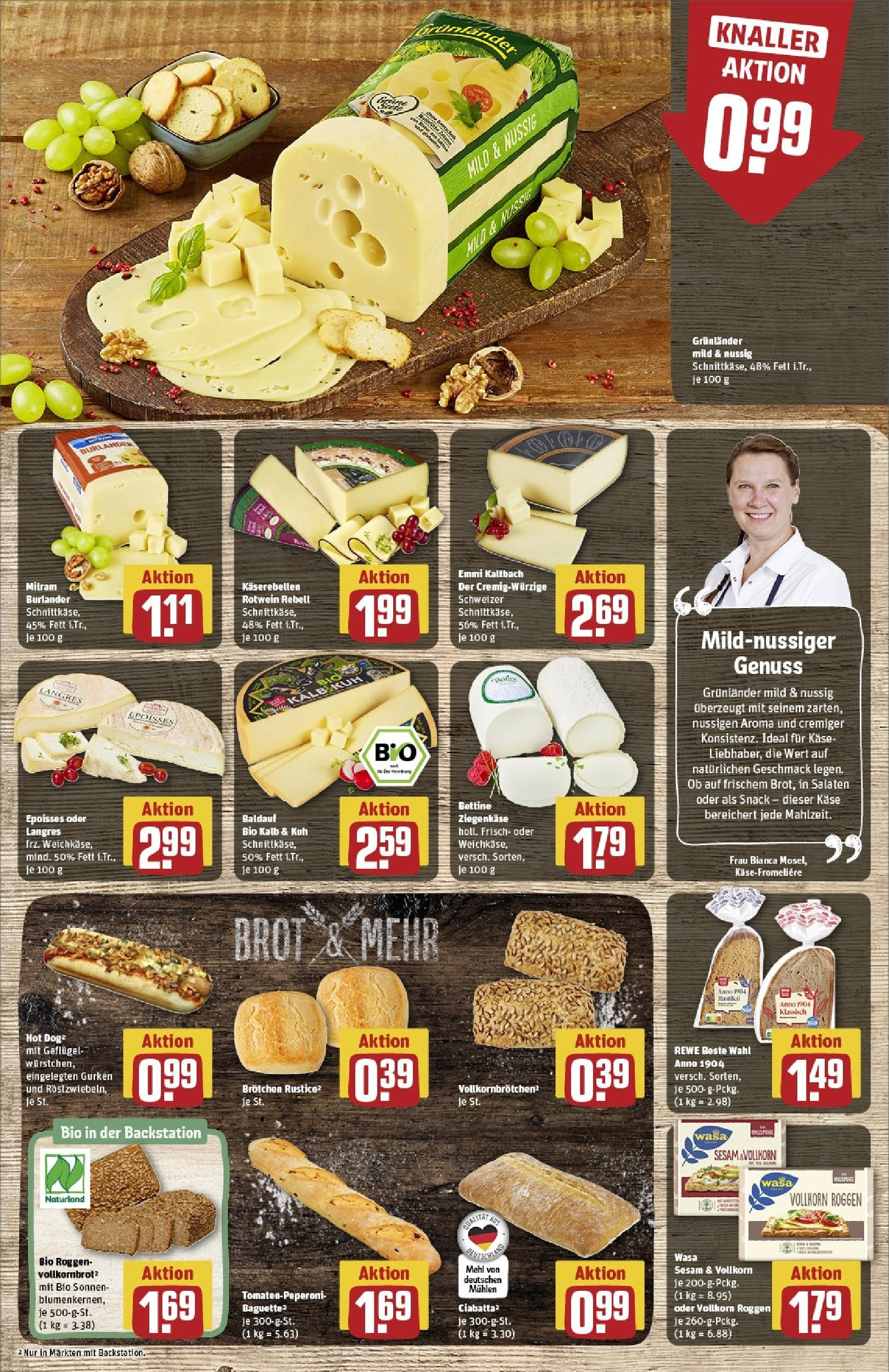 Rewe - Rewe: Wochenangebote (ab 27.04.2025) zum Blättern » Angebote | Seite: 13 | Produkte: Baguette, Grunlander, Milram, Brot Rewe - Rewe: Wochenangebote (ab 27.04.2025) zum Blättern » Angebote | Seite: 13 | Produkte: Baguette, Grunlander, Milram, Brot