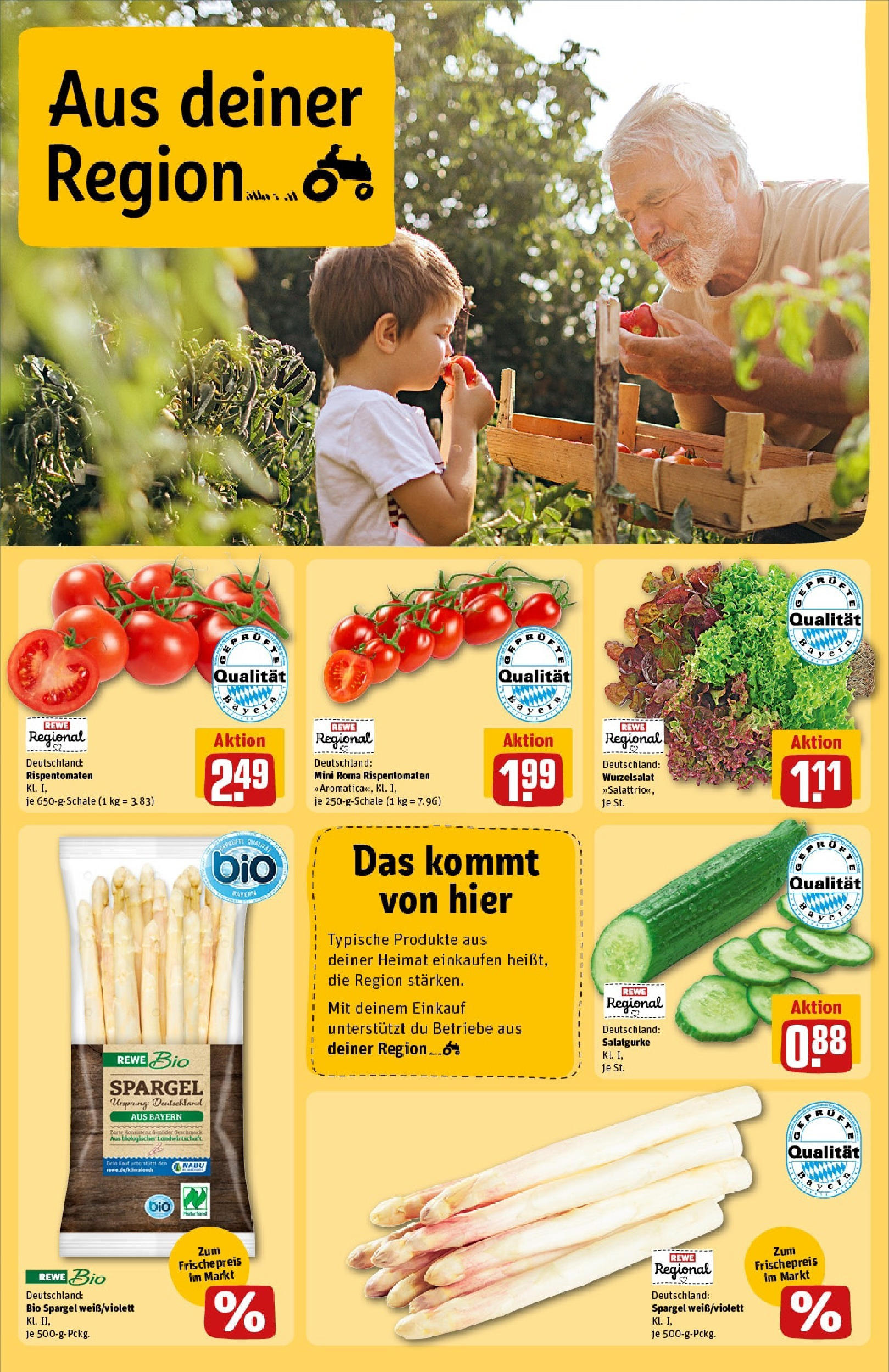 Rewe - Rewe: Wochenangebote (ab 27.04.2025) zum Blättern » Angebote | Seite: 26 | Produkte: Spargel