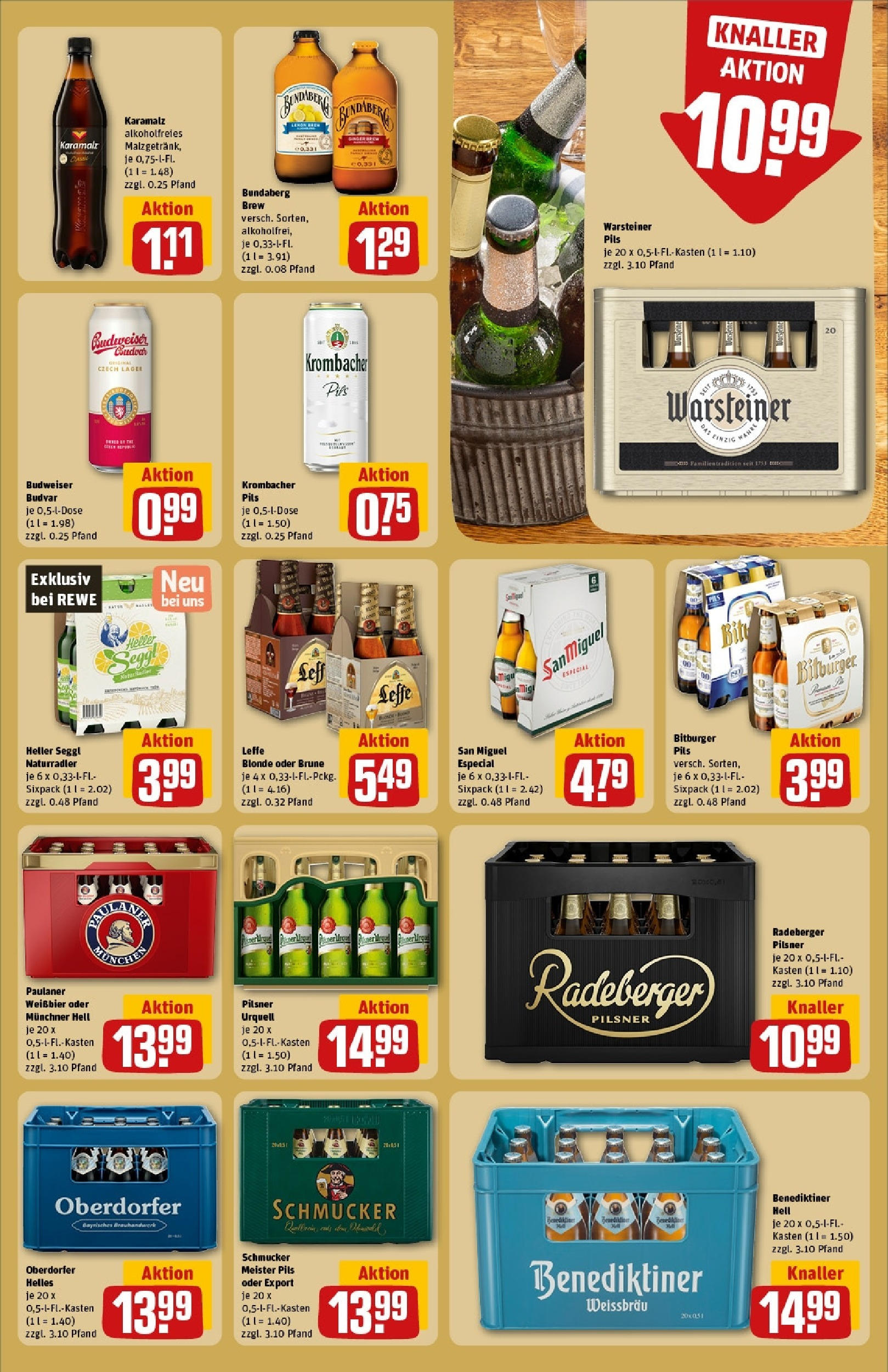 Rewe - Rewe: Wochenangebote (ab 27.04.2025) zum Blättern » Angebote | Seite: 25 | Produkte: Weißbier, Pils, Benediktiner hell, Budweiser Rewe - Rewe: Wochenangebote (ab 27.04.2025) zum Blättern » Angebote | Seite: 25 | Produkte: Weißbier, Pils, Benediktiner hell, Budweiser