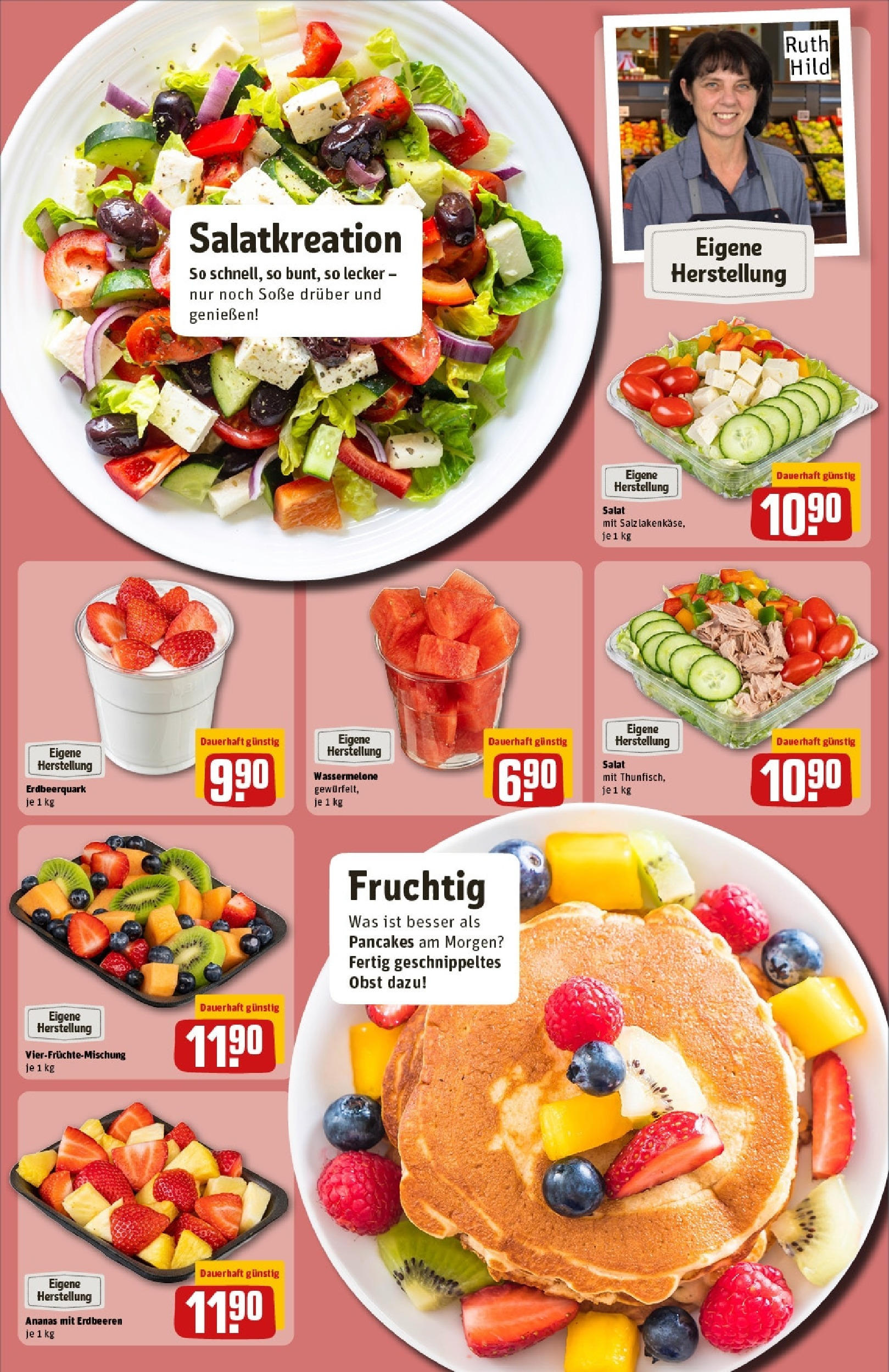 Rewe - Rewe: Wochenangebote (ab 27.04.2025) zum Blättern » Angebote | Seite: 13 | Produkte: Quark, Obst, Soße, Wassermelone