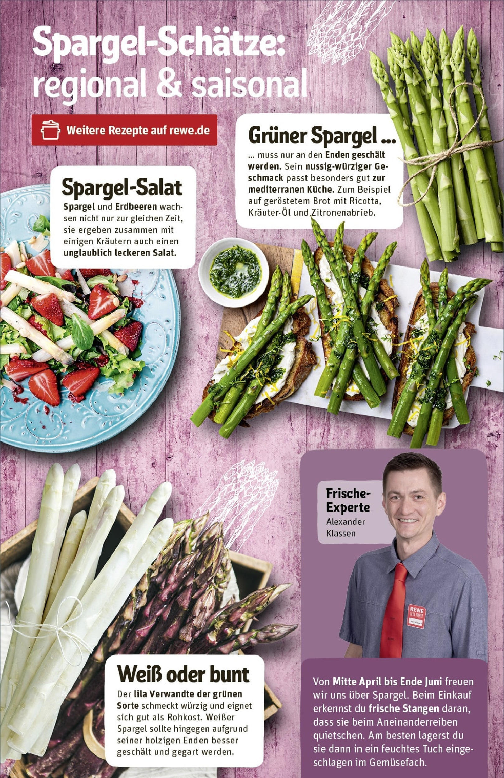 Rewe - Rewe: Wochenangebote (ab 27.04.2025) zum Blättern » Angebote | Seite: 15 | Produkte: Spargel, Brot, Erdbeeren