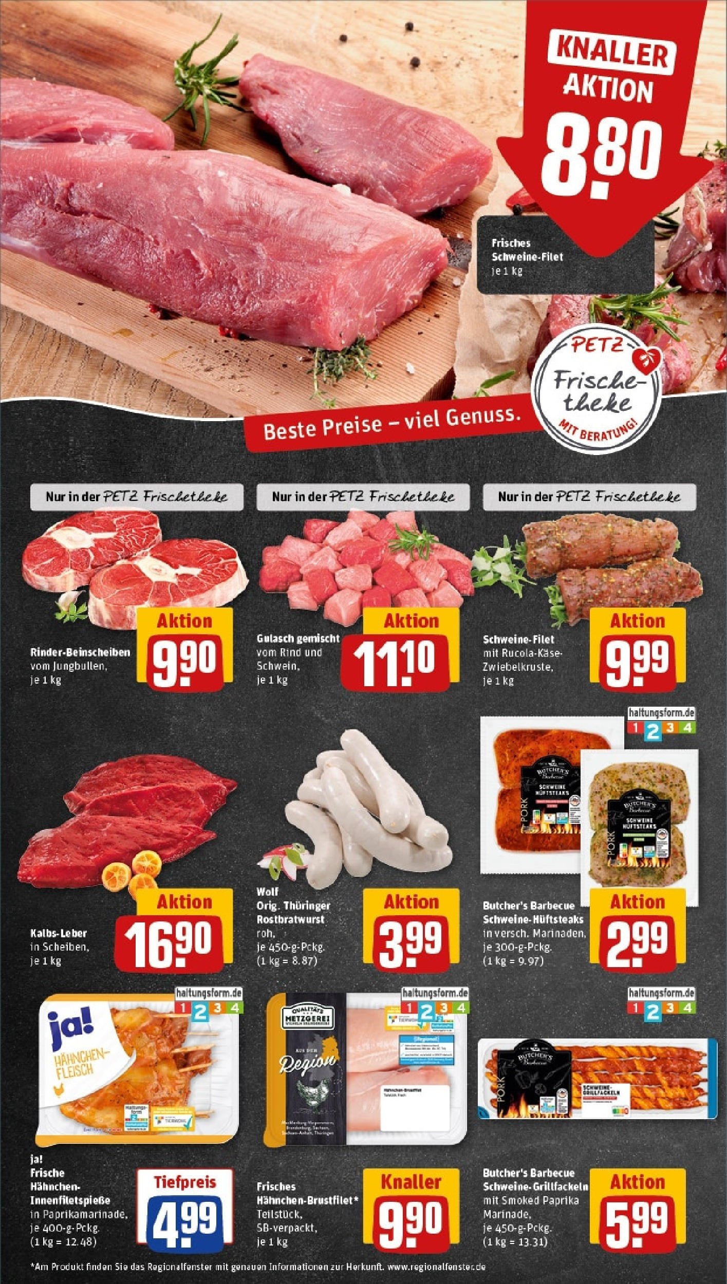 Rewe - Rewe: Wochenangebote (ab 27.04.2025) zum Blättern » Angebote | Seite: 8 | Produkte: Theke, Gulasch, Steak, Fleisch Rewe - Rewe: Wochenangebote (ab 27.04.2025) zum Blättern » Angebote | Seite: 8 | Produkte: Theke, Gulasch, Steak, Fleisch