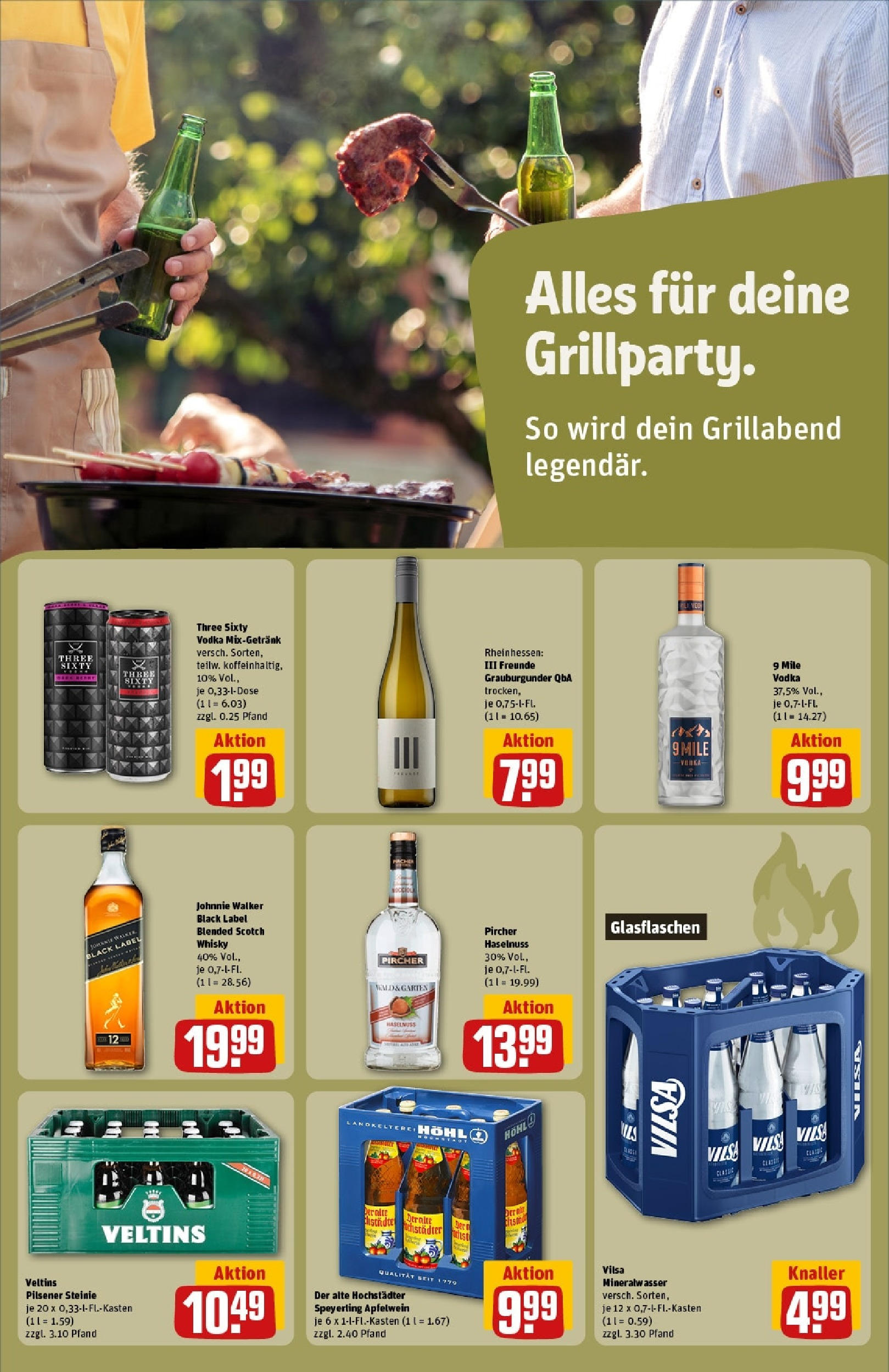 Rewe - Rewe: Wochenangebote (ab 27.04.2025) zum Blättern » Angebote | Seite: 21 | Produkte: Whisky, Mineralwasser, Apple, Veltins