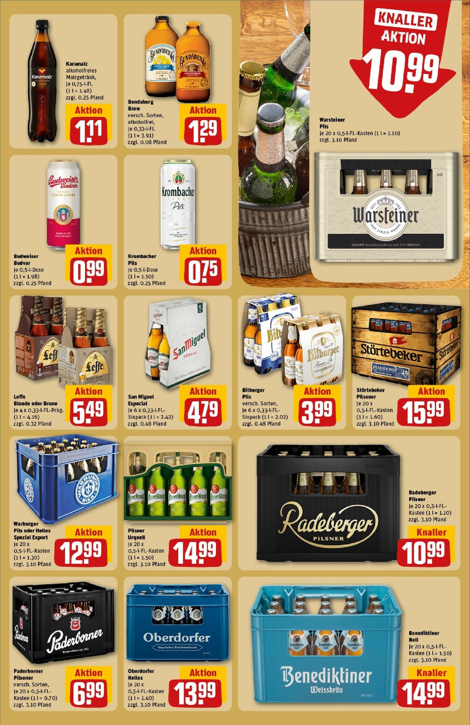 Rewe - Rewe: Wochenangebote (ab 27.04.2025) zum Blättern » Angebote | Seite: 23 | Produkte: Bitburger, Bier, Pils, Budweiser