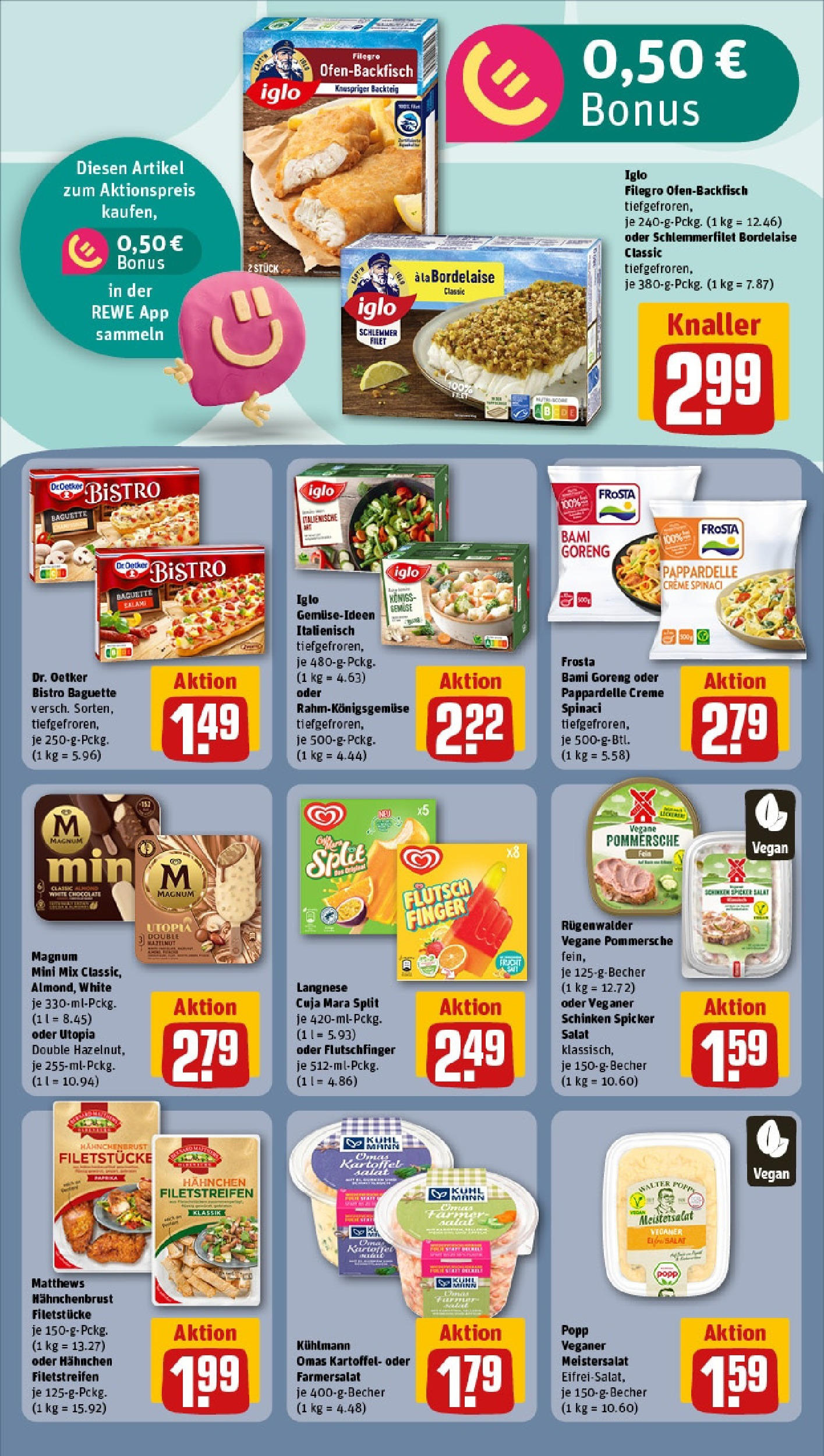 Rewe - Rewe: Wochenangebote (ab 27.04.2025) zum Blättern » Angebote | Seite: 14 | Produkte: Hahnchen, Iglo, Creme, Pizza Rewe - Rewe: Wochenangebote (ab 27.04.2025) zum Blättern » Angebote | Seite: 14 | Produkte: Hahnchen, Iglo, Creme, Pizza