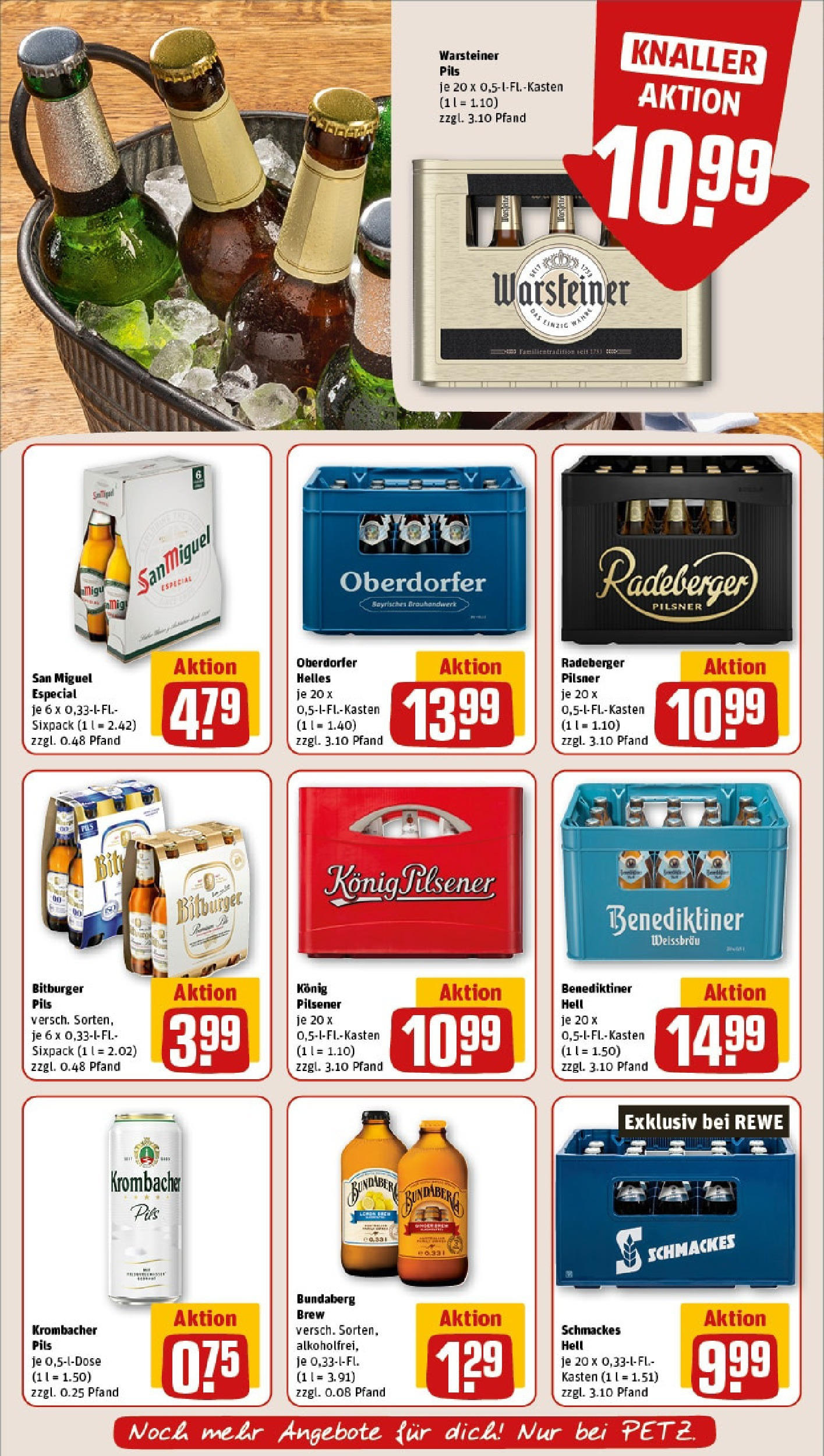 Rewe - Rewe: Wochenangebote (ab 27.04.2025) zum Blättern » Angebote | Seite: 19 | Produkte: Bitburger, Konig pilsener, Pils, Radeberger pilsner Rewe - Rewe: Wochenangebote (ab 27.04.2025) zum Blättern » Angebote | Seite: 19 | Produkte: Bitburger, Konig pilsener, Pils, Radeberger pilsner