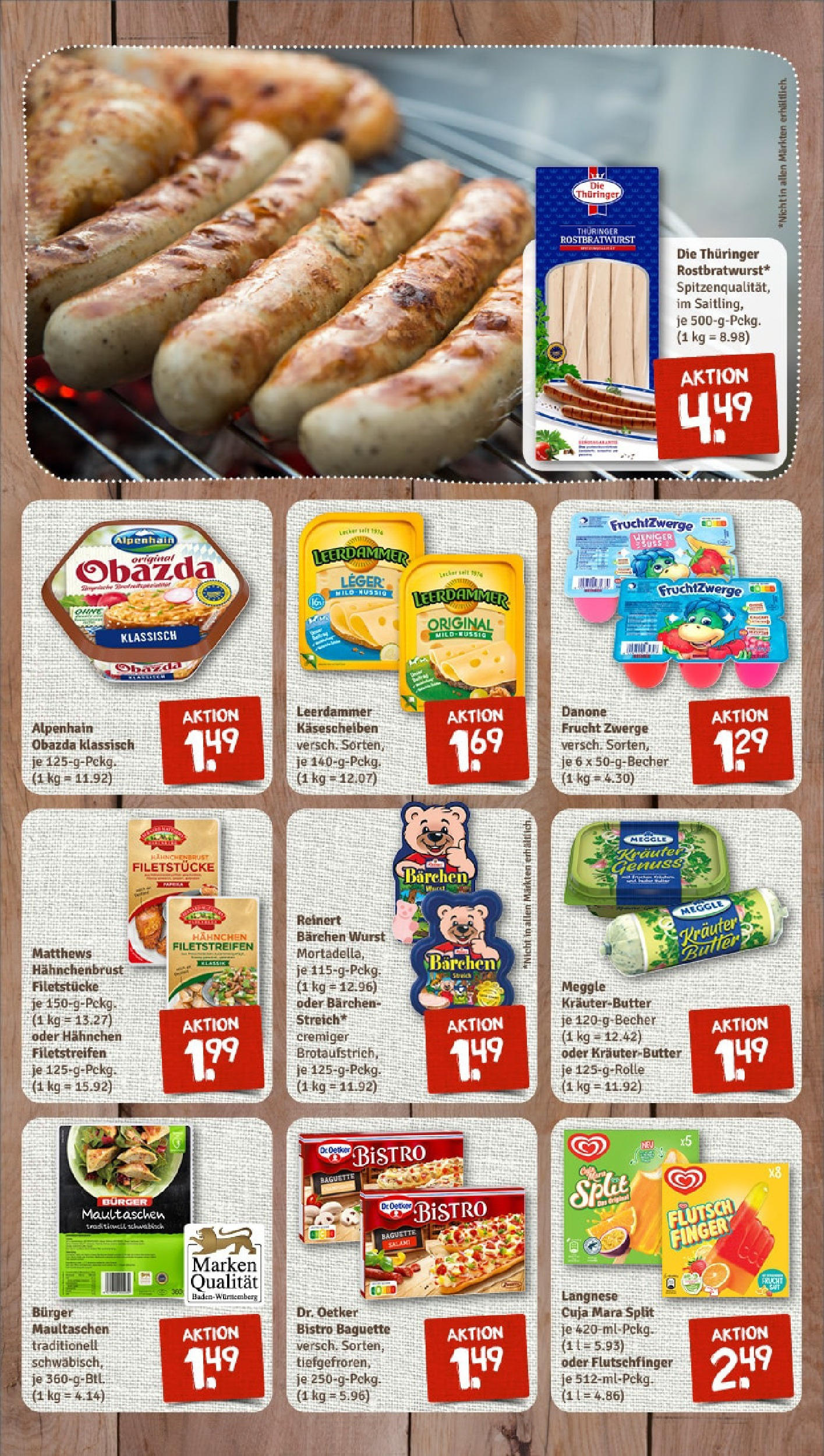 Rewe - Rewe: Wochenangebote (ab 27.04.2025) zum Blättern » Angebote | Seite: 7 | Produkte: Hahnchen, Fruchtzwerge, Salami, Maultaschen
