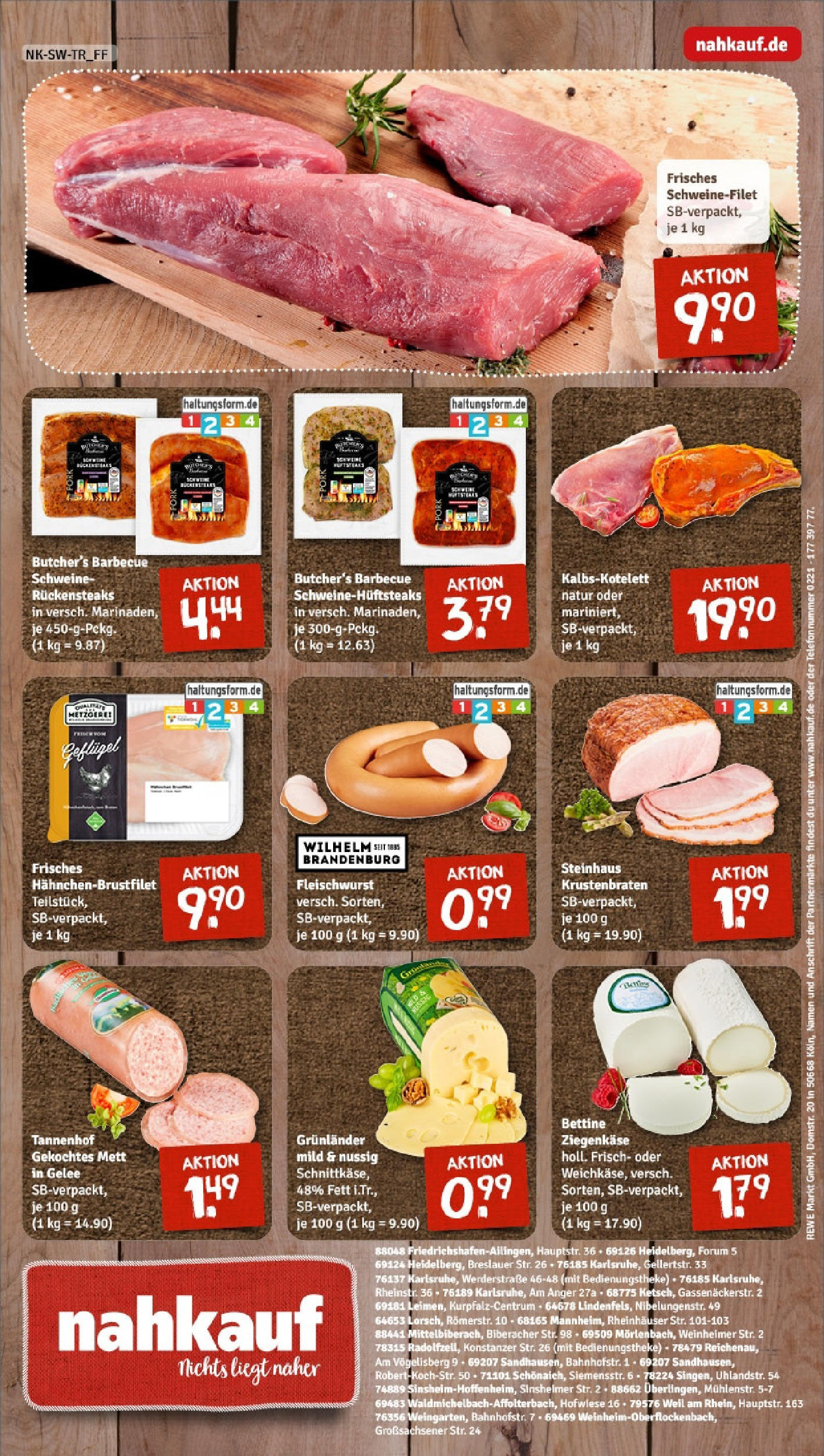 Rewe - Rewe: Wochenangebote (ab 27.04.2025) zum Blättern » Angebote | Seite: 8 | Produkte: Krustenbraten, Schweinefilet, Grunlander, Steak
