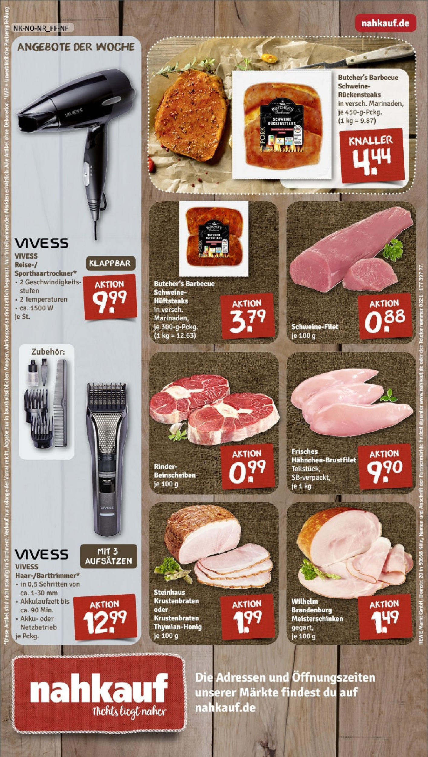 Rewe - Rewe: Wochenangebote (ab 27.04.2025) zum Blättern » Angebote | Seite: 8 | Produkte: Krustenbraten, Schweinefilet, Telefon