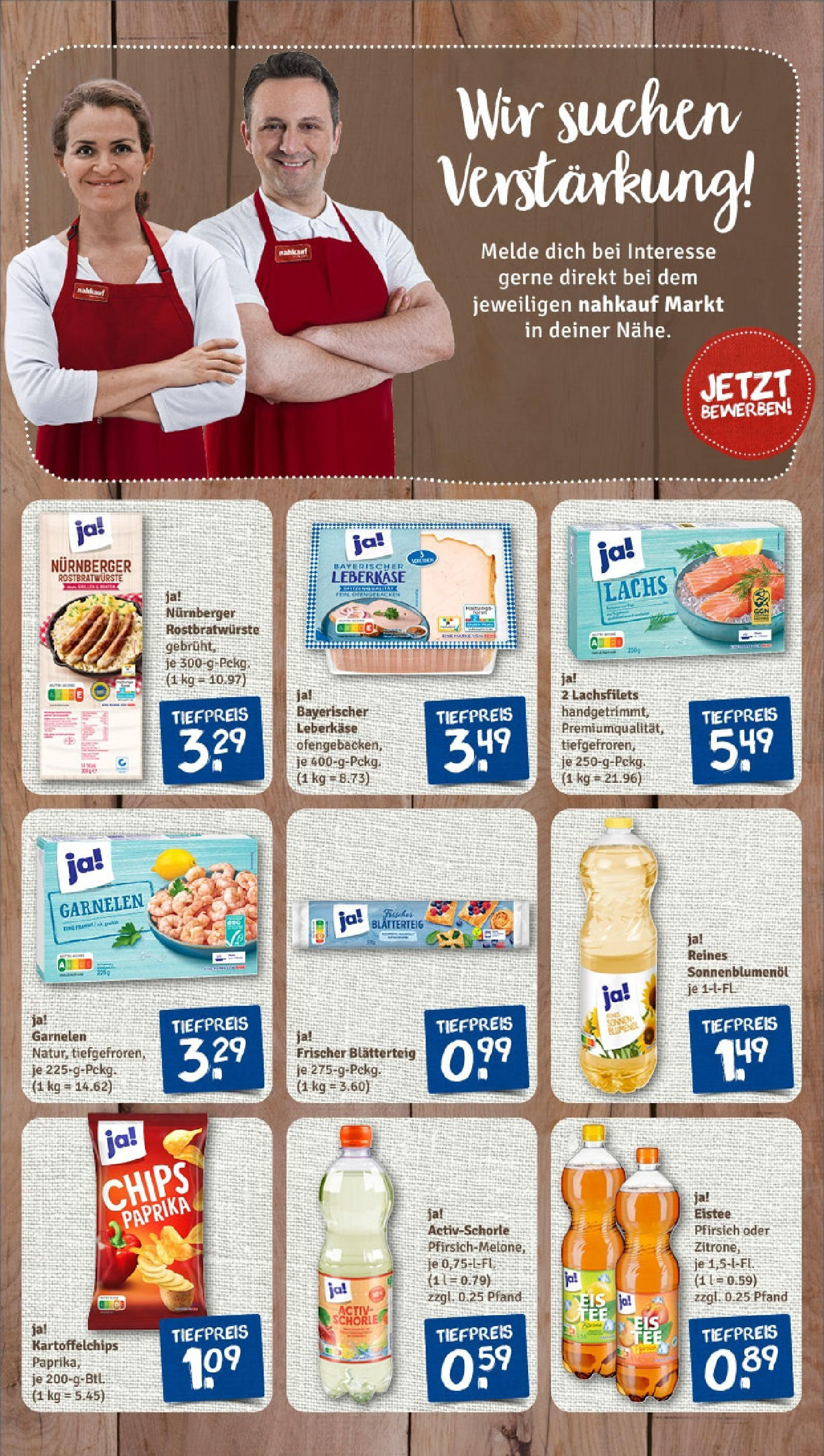 Rewe - Rewe: Wochenangebote (ab 27.04.2025) zum Blättern » Angebote | Seite: 7 | Produkte: Garnelen, Paprika, Pfirsich, Leberkase