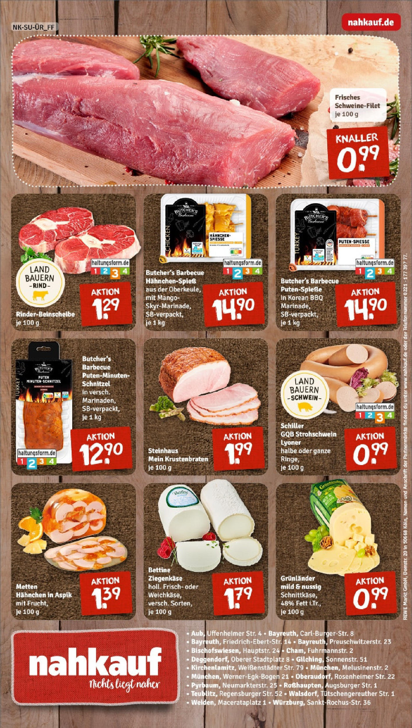Rewe - Rewe: Wochenangebote (ab 27.04.2025) zum Blättern » Angebote | Seite: 8 | Produkte: Krustenbraten, Schnitzel, Schweinefilet, Mango
