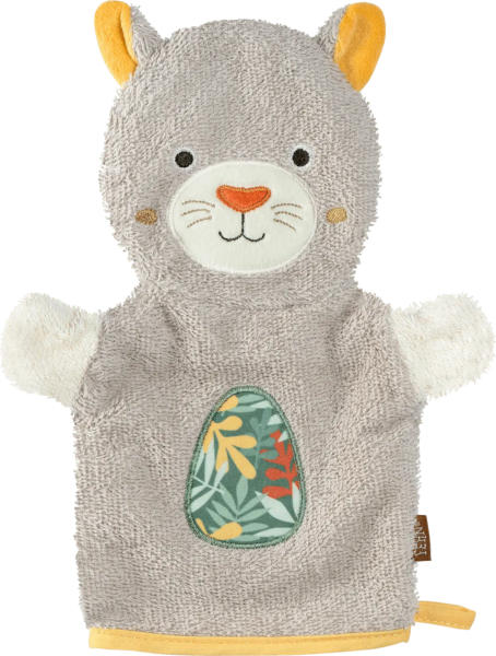 fehn Waschhandschuh Panther, braun